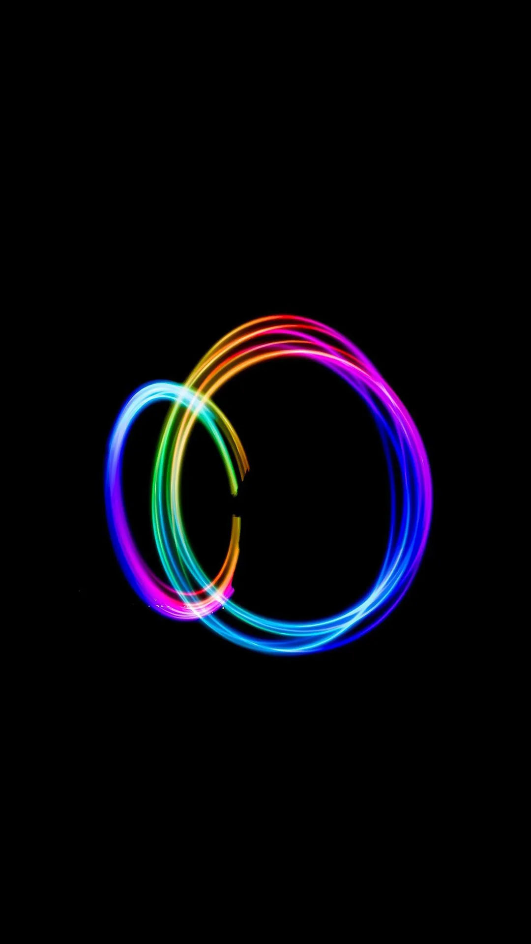 Colorful Circular Motion Art for Modern Phone Theme