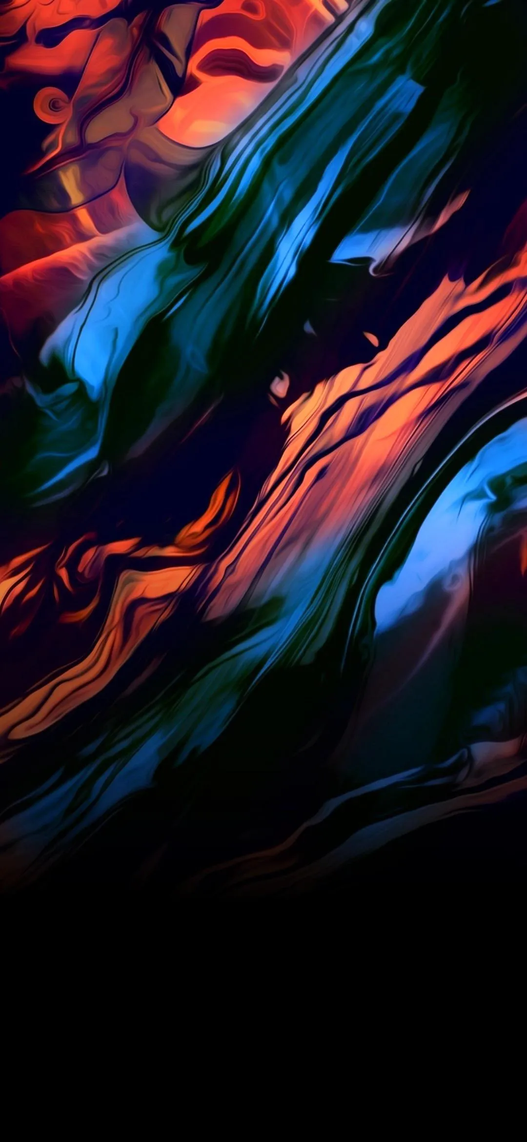 Colorful Digital Abstract Waves with Motion Lighting