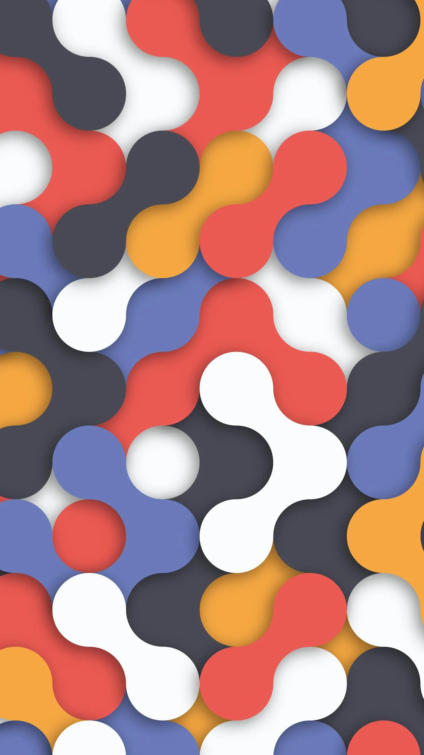 Colorful Geometric Dots Pattern Abstract Wallpaper