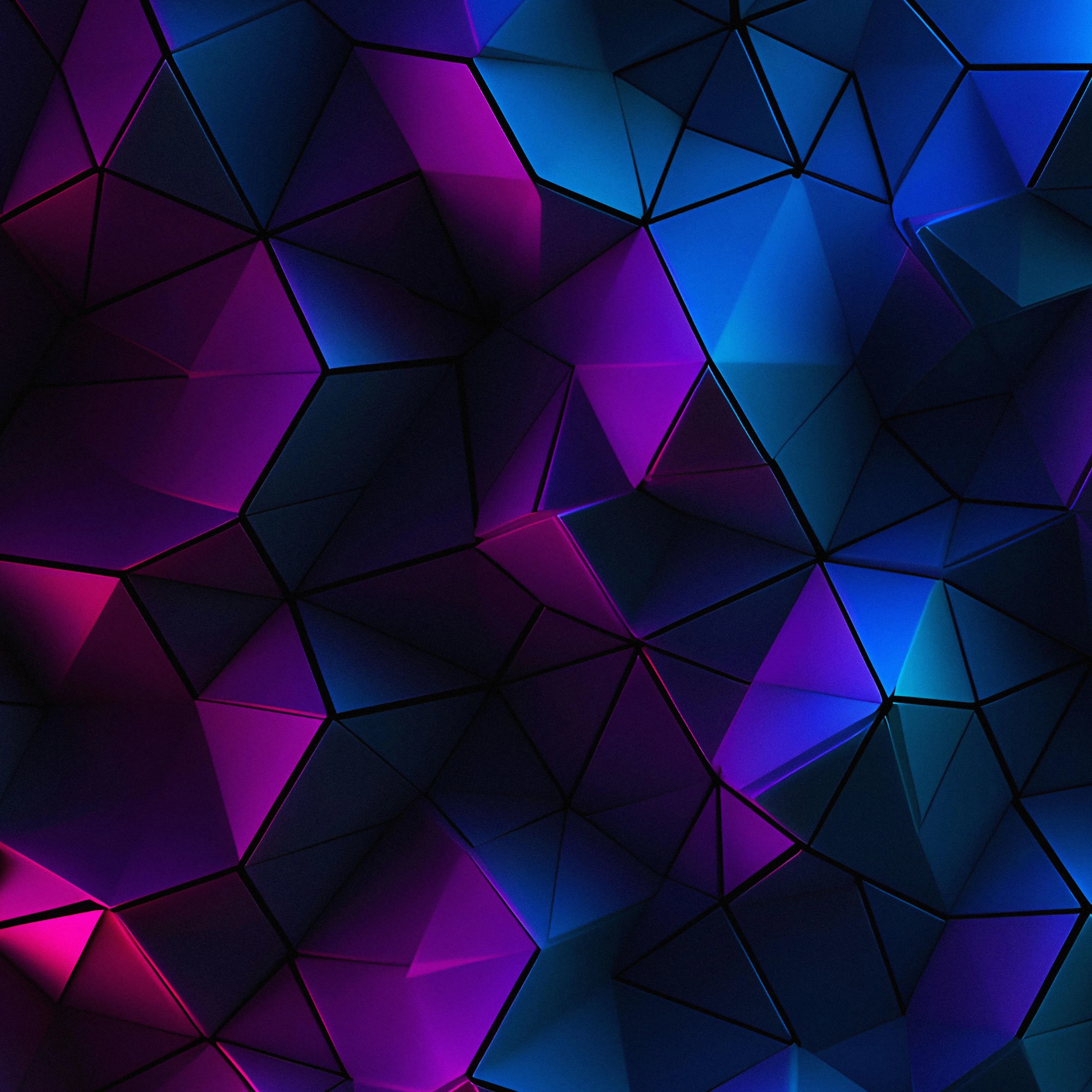 Colorful Geometric Pattern with Purple and Blue Tones
