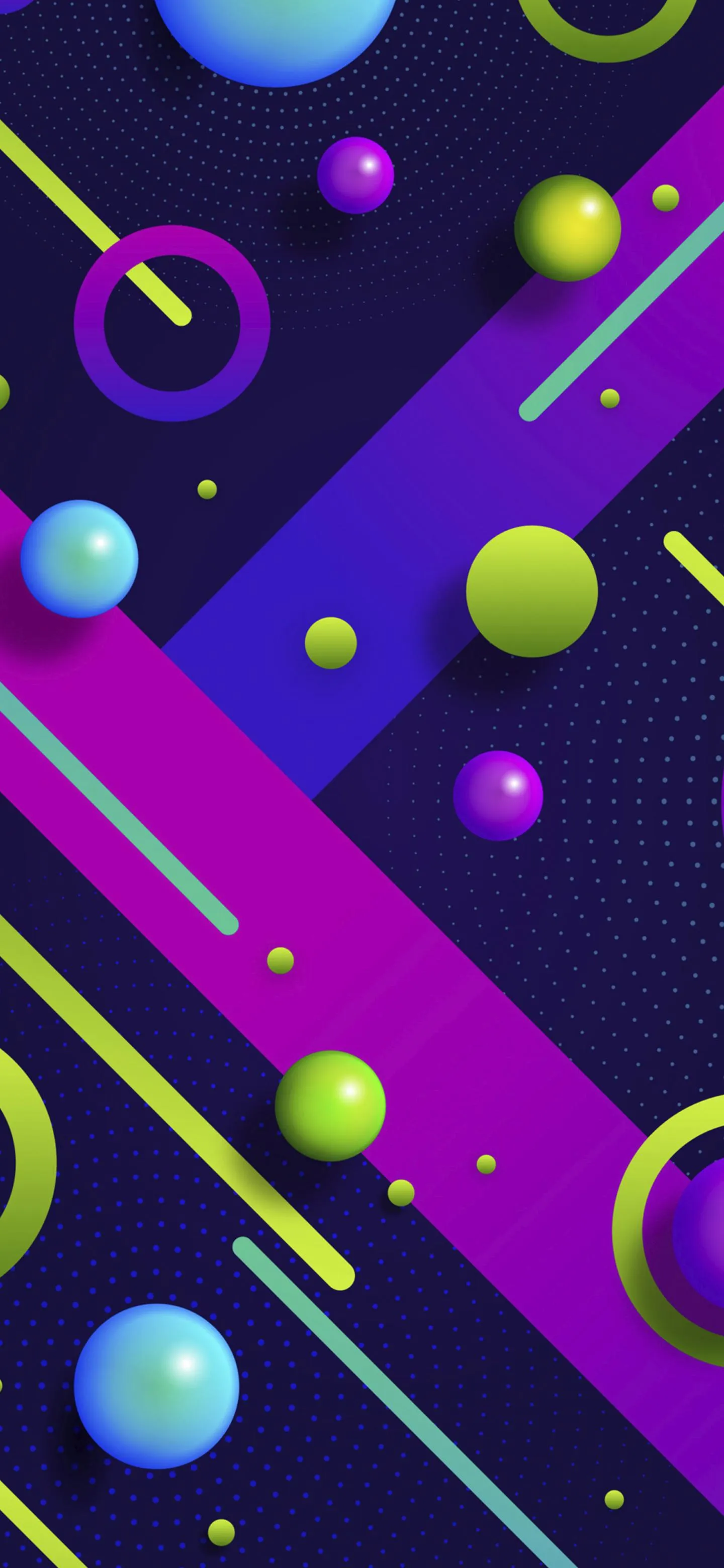 Colorful Geometric Shapes in a Bold Retro Inspired Pattern