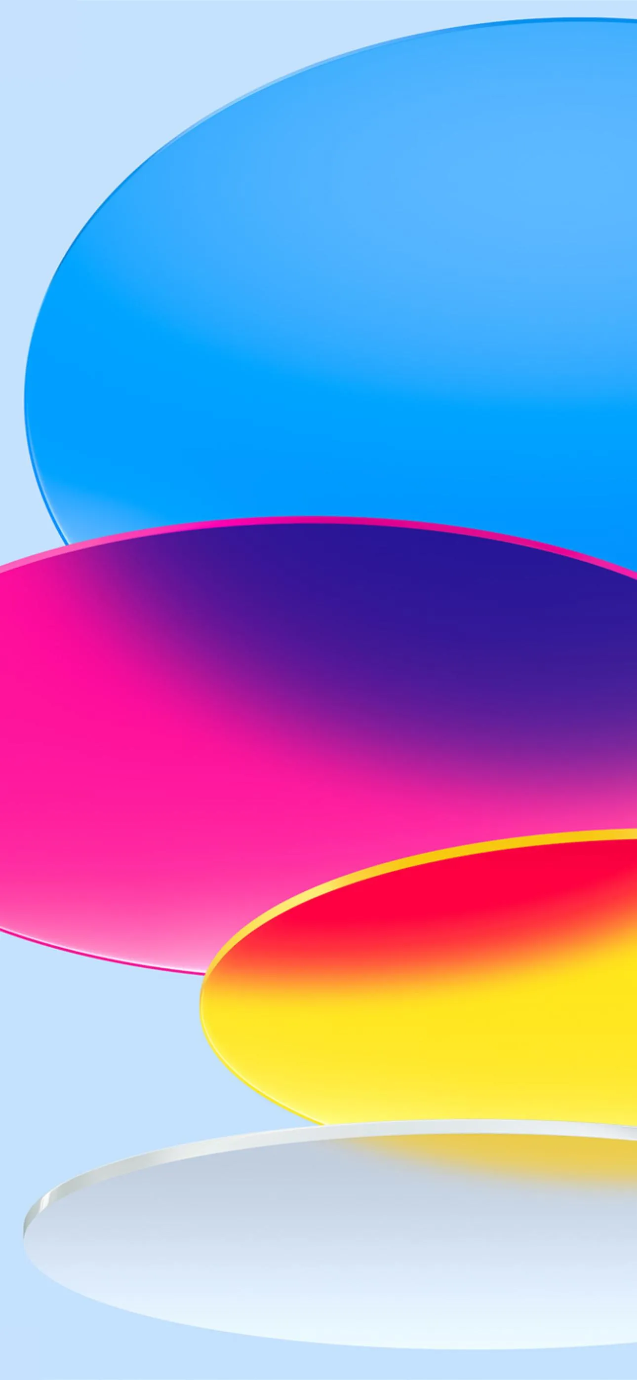 Colorful Gradient Waves Minimal Mobile Background Wallpaper