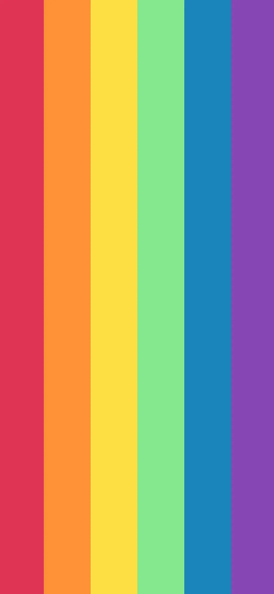 Colorful Rainbow Stripes for Joyful Mobile Wallpaper