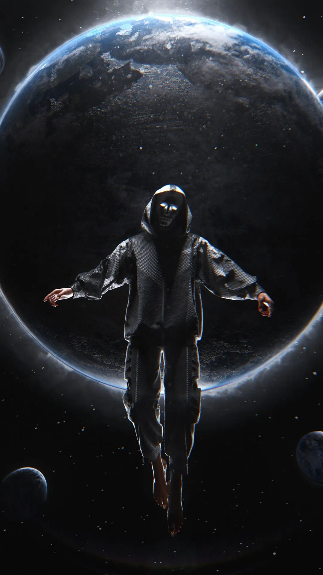 Cosmic Astronaut Digital Art for Google Pixel Fold Wallpaper