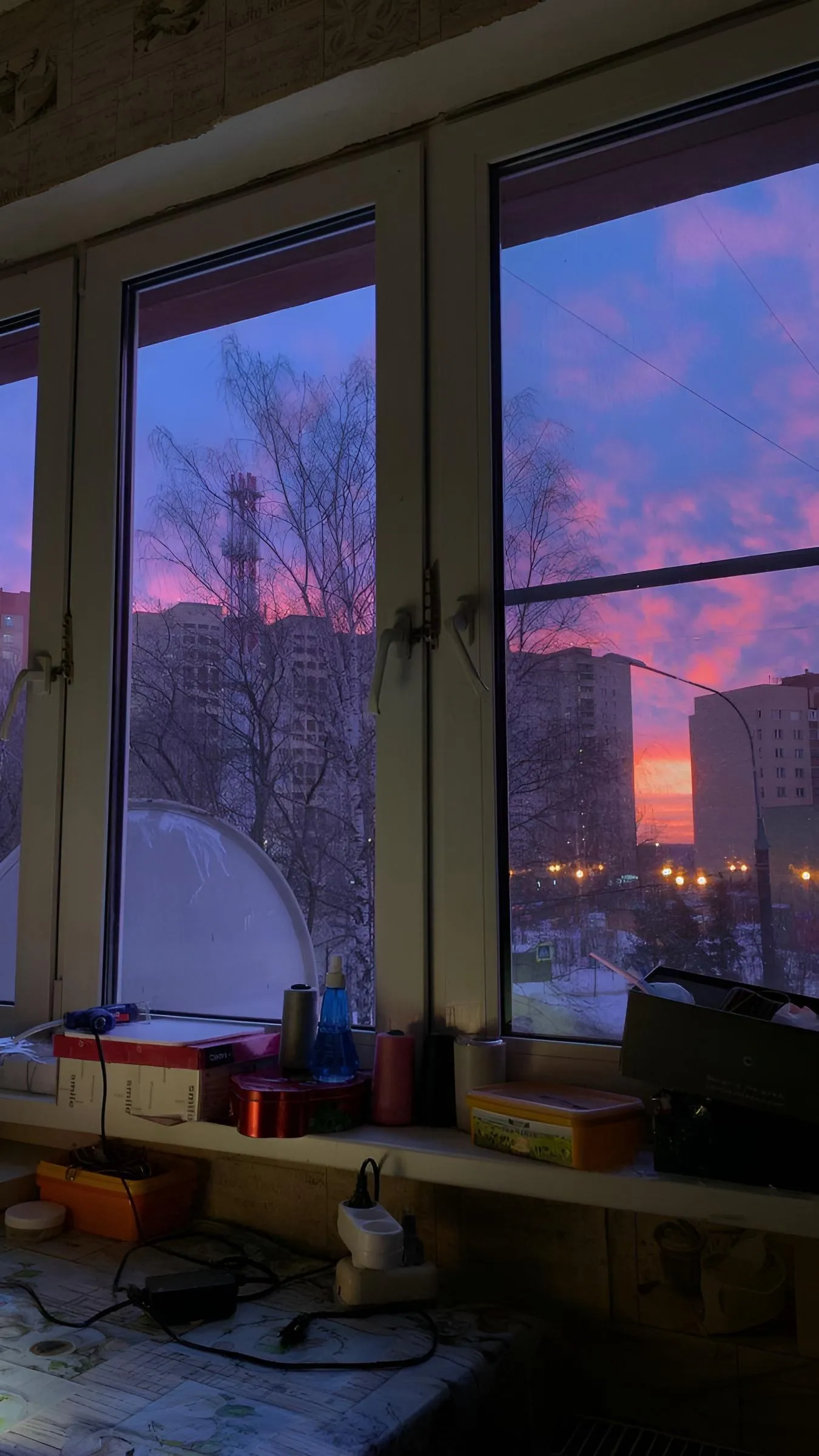 Cozy Sunset Room Window View Mobile Wallpaper Aesthetic