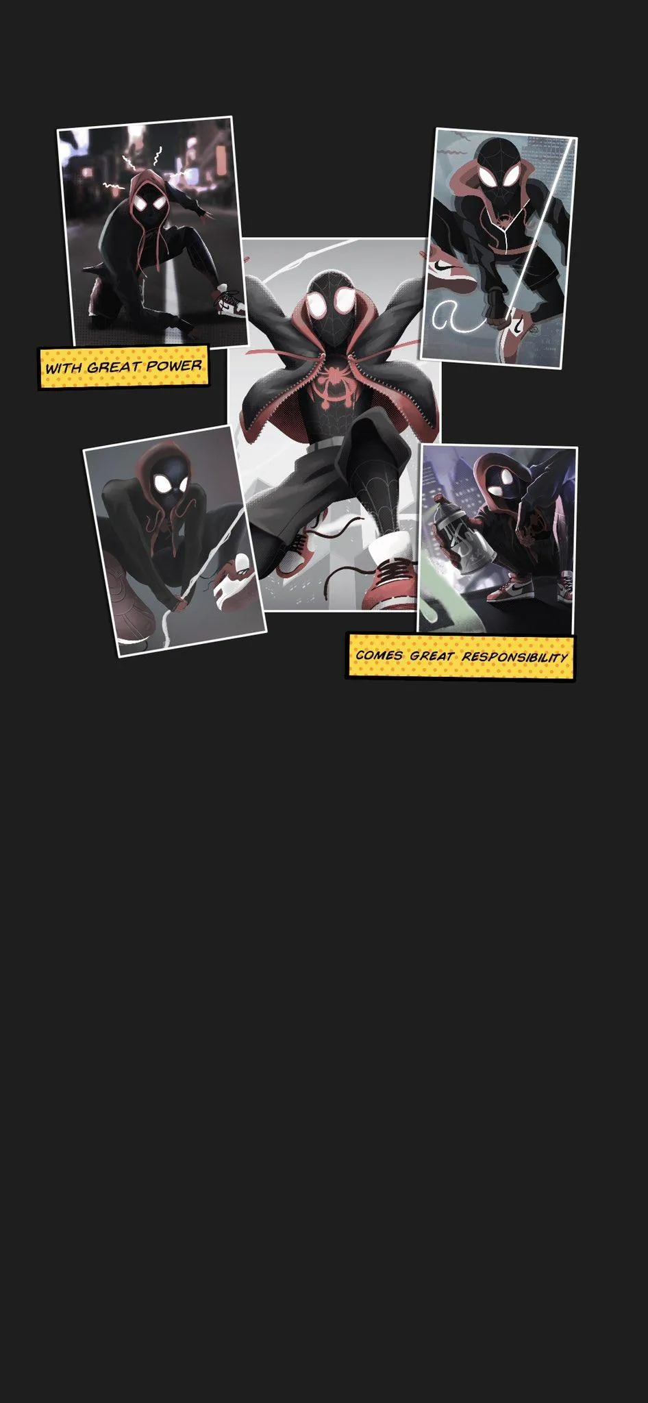 Creative Collage Art with Modern Urban Spiderman Wallpaper