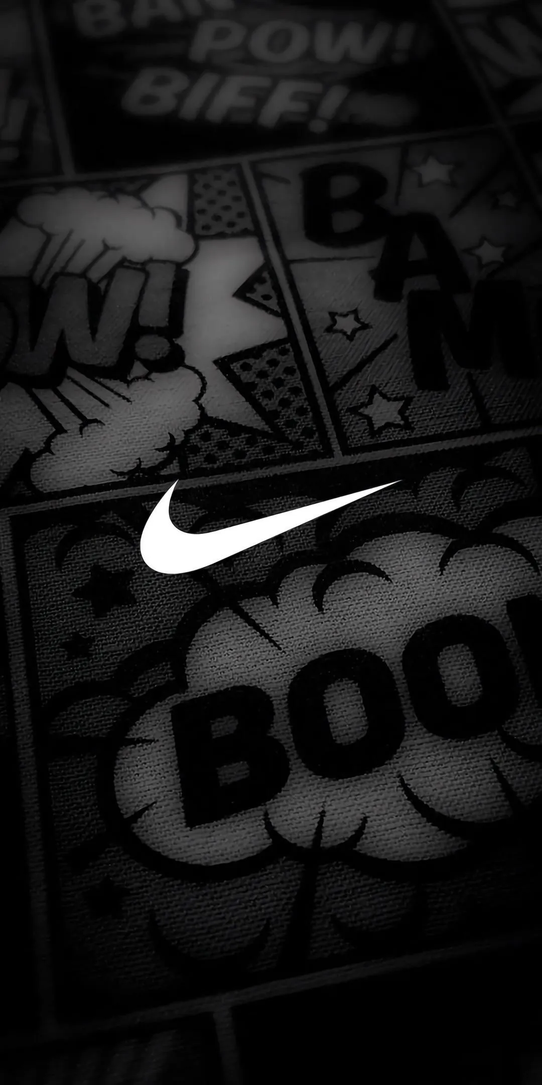 Creative Nike Graffiti Art on Dark Urban Theme Wallpaper