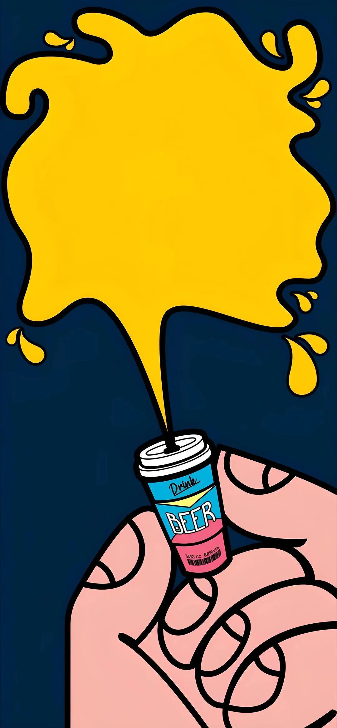 Creative Pop Art Hand with Cloud Concept Wallpaper