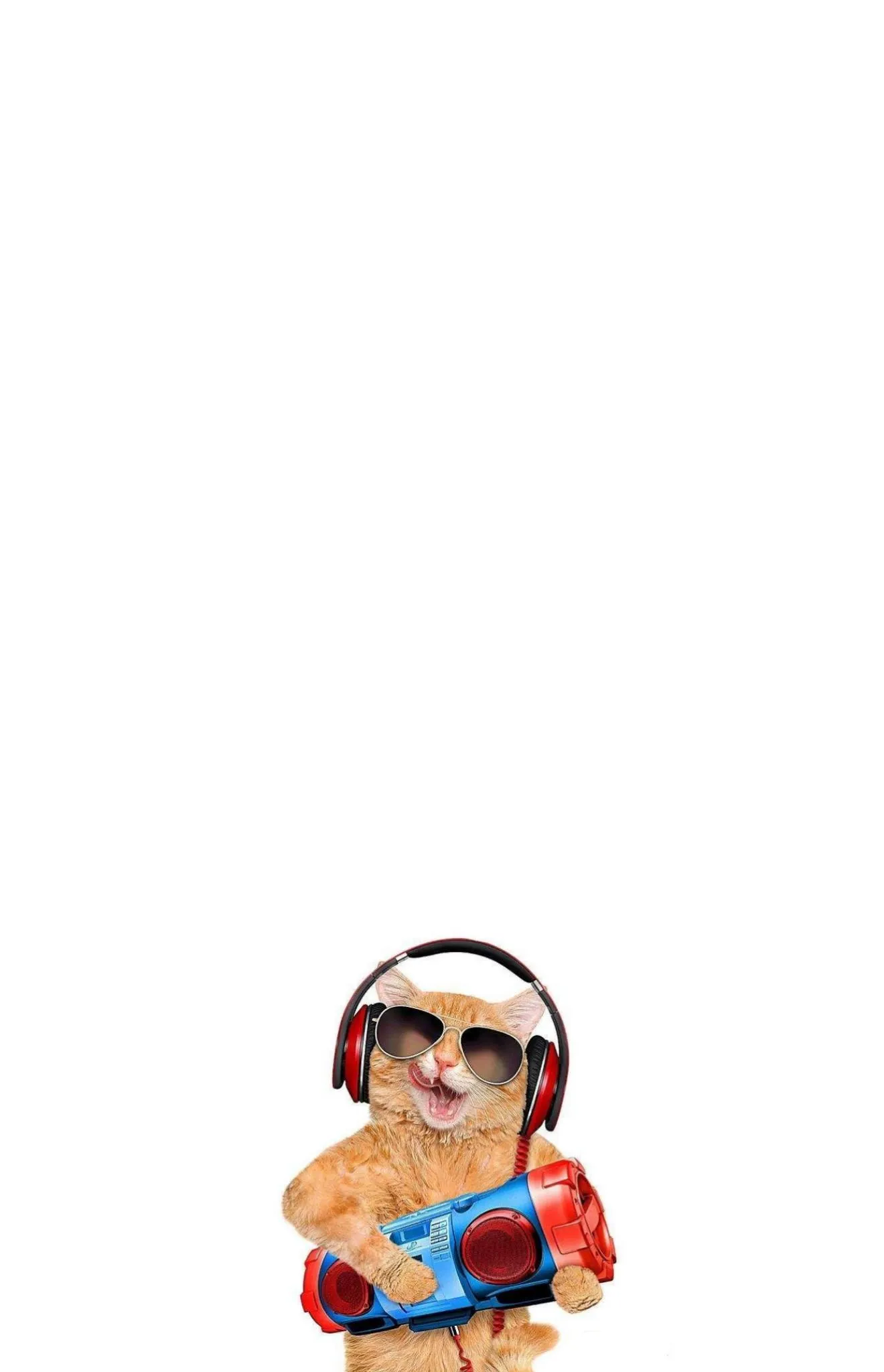 Cute Cartoon Character on Minimal White Background