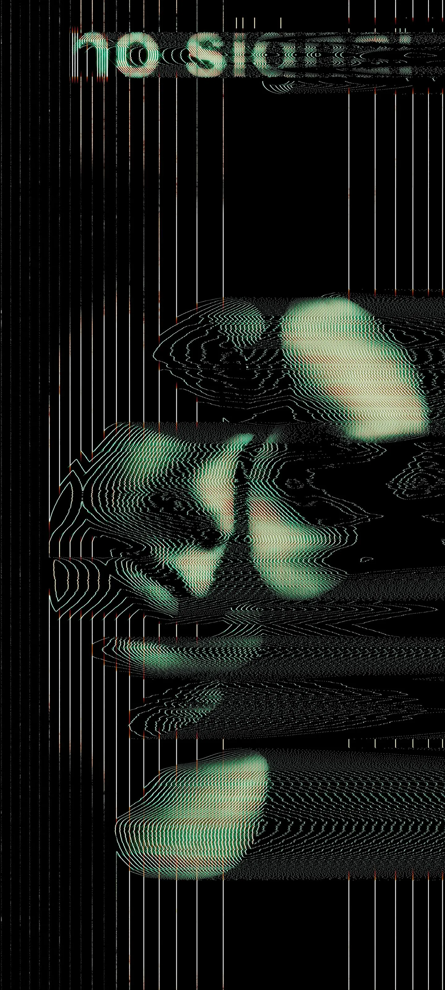 Cyber Themed Portrait With Glowing Green Digital Effects