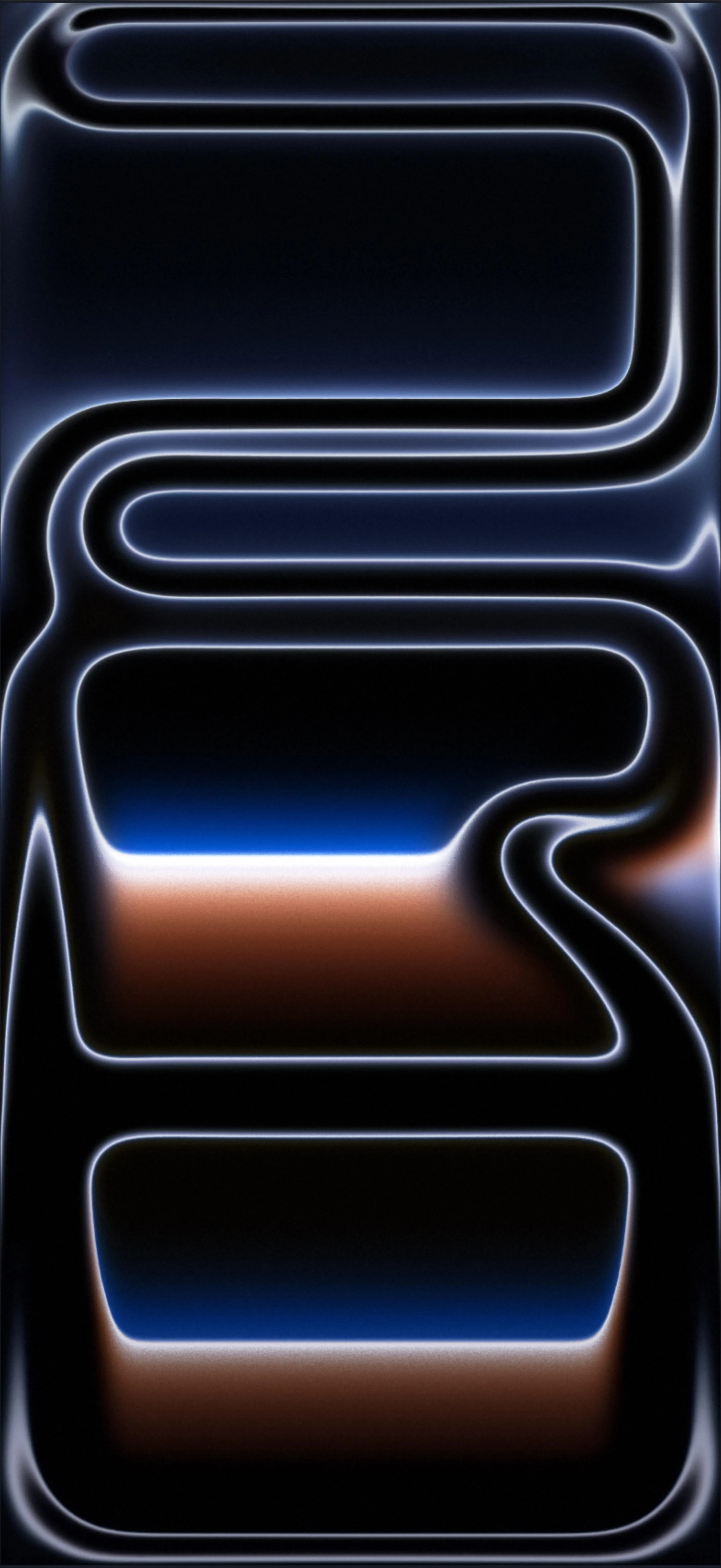 Cyberpunk Geometric Design in Glossy Dark Tones Wallpaper