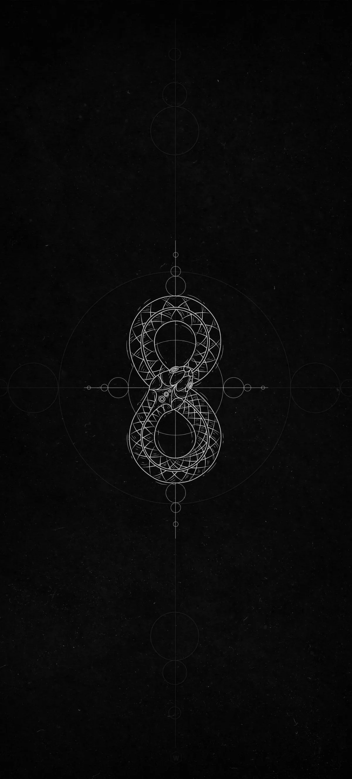 Dark Background With Subtle Number Eight Tech Design