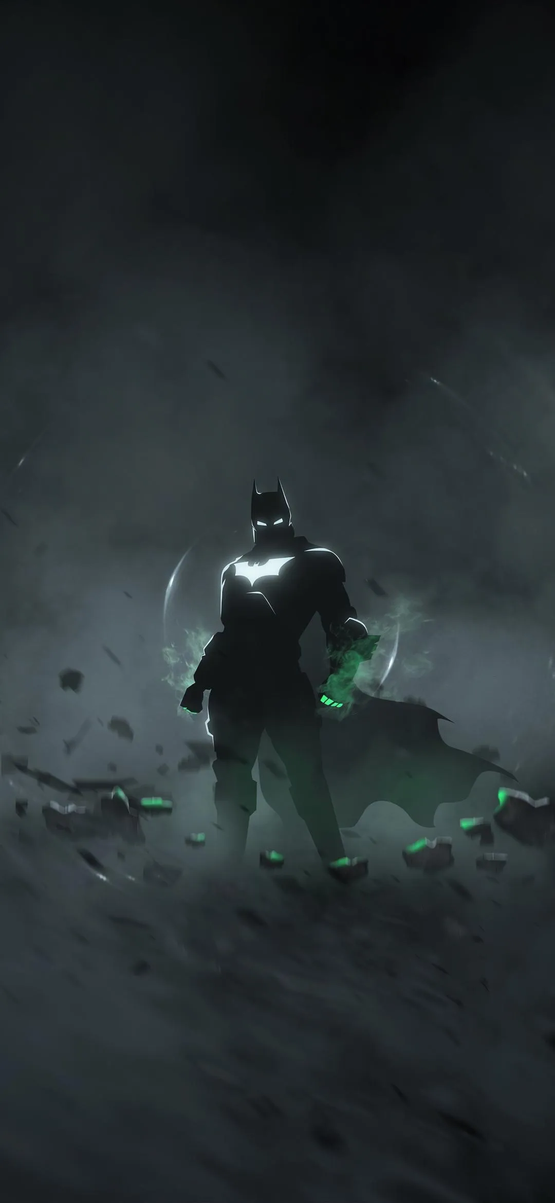 Dark Fantasy Warrior in Misty Atmospheric Setting Wallpaper