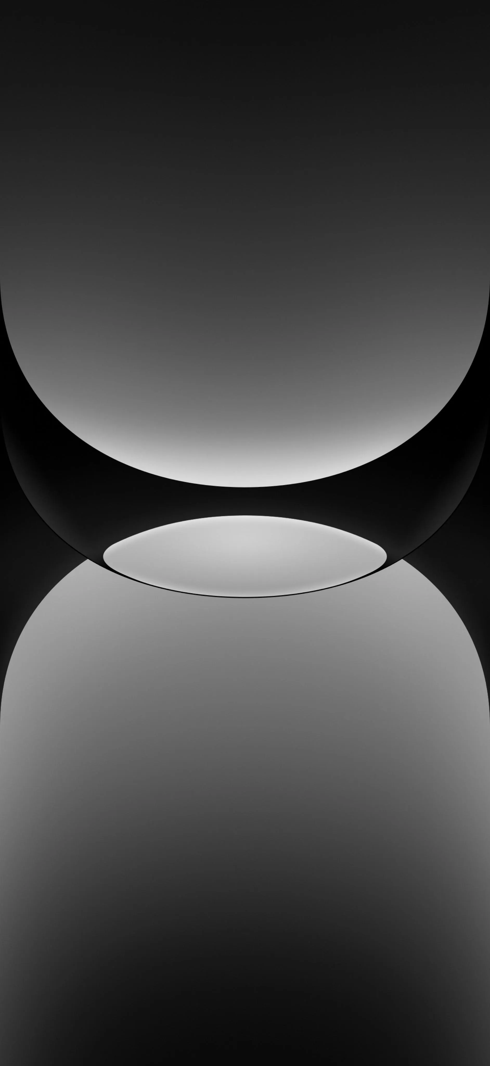 Dark Gradient Sphere Minimalist Aesthetic Wallpaper