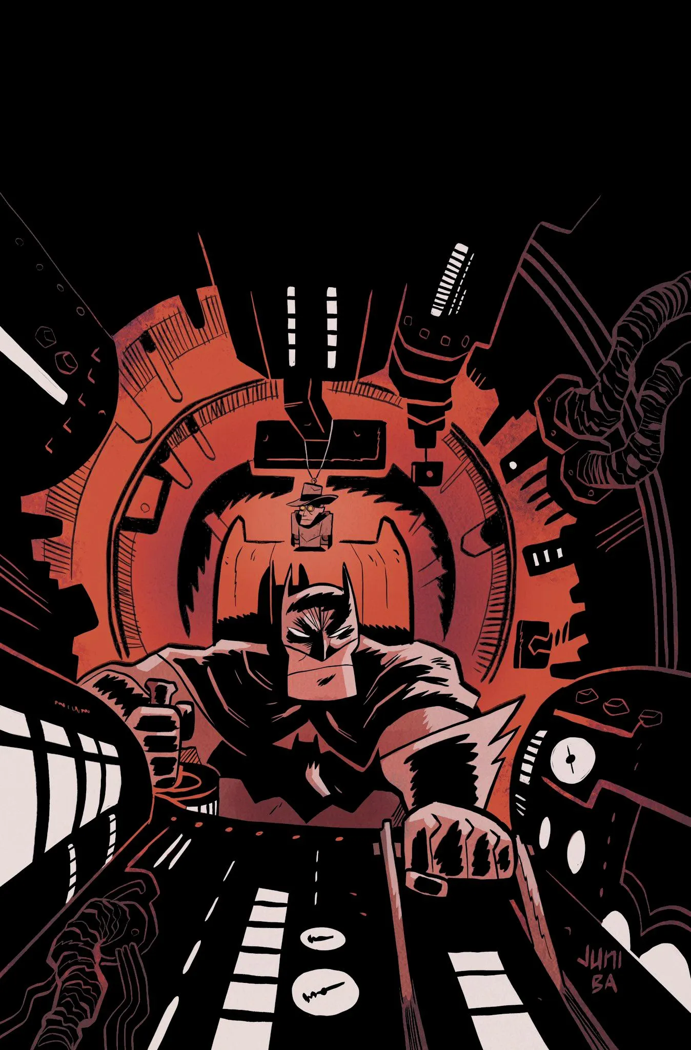 Dark Knight in a High Tech Cockpit Facing Hidden Threat