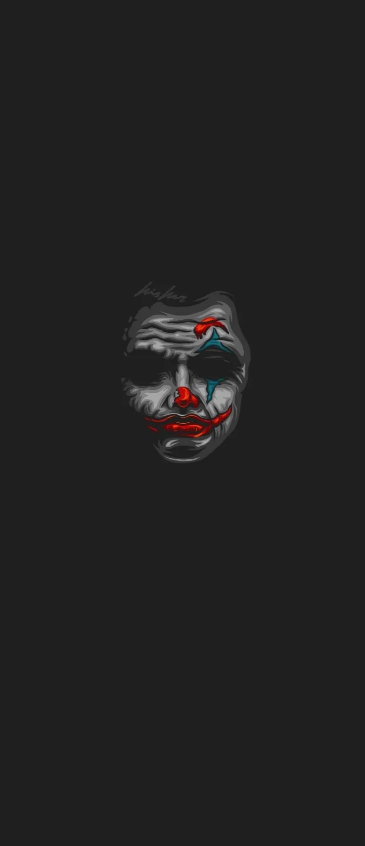 Dark Masked Face Appearing From Deep Black Background