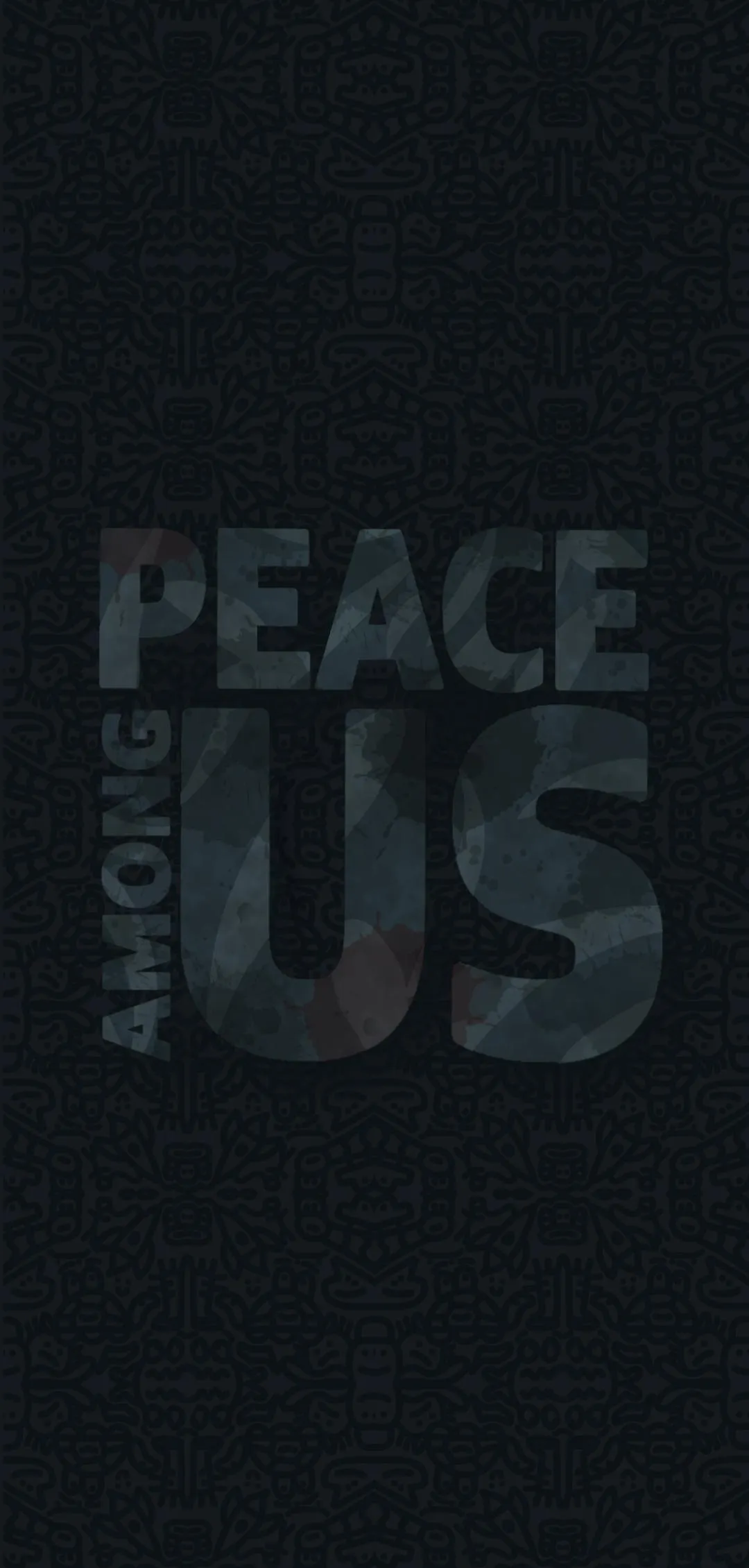 Dark Peaceful Message with Subtle Textured Design Wallpaper