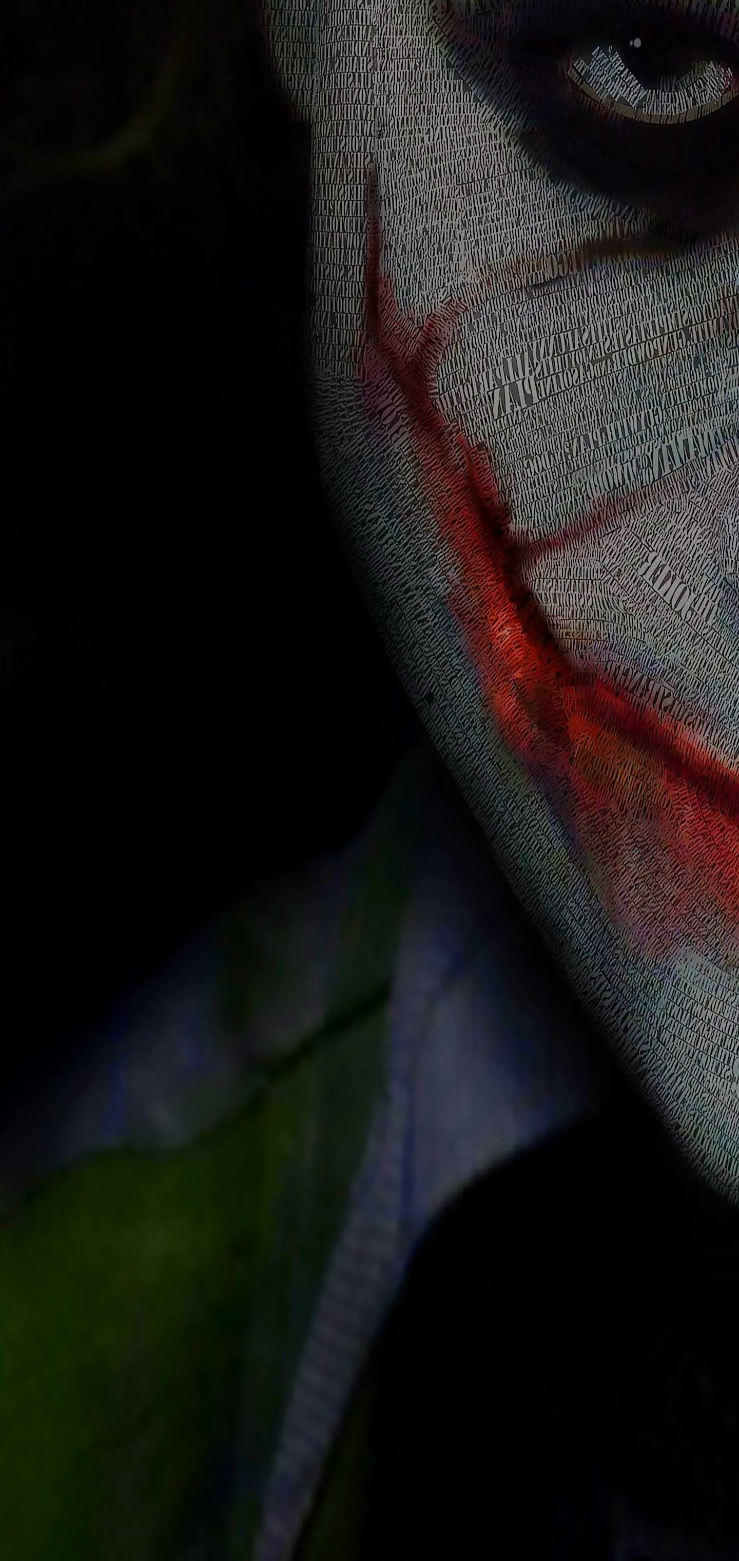 Dark Portrait of Mysterious Smiling Character Wallpaper