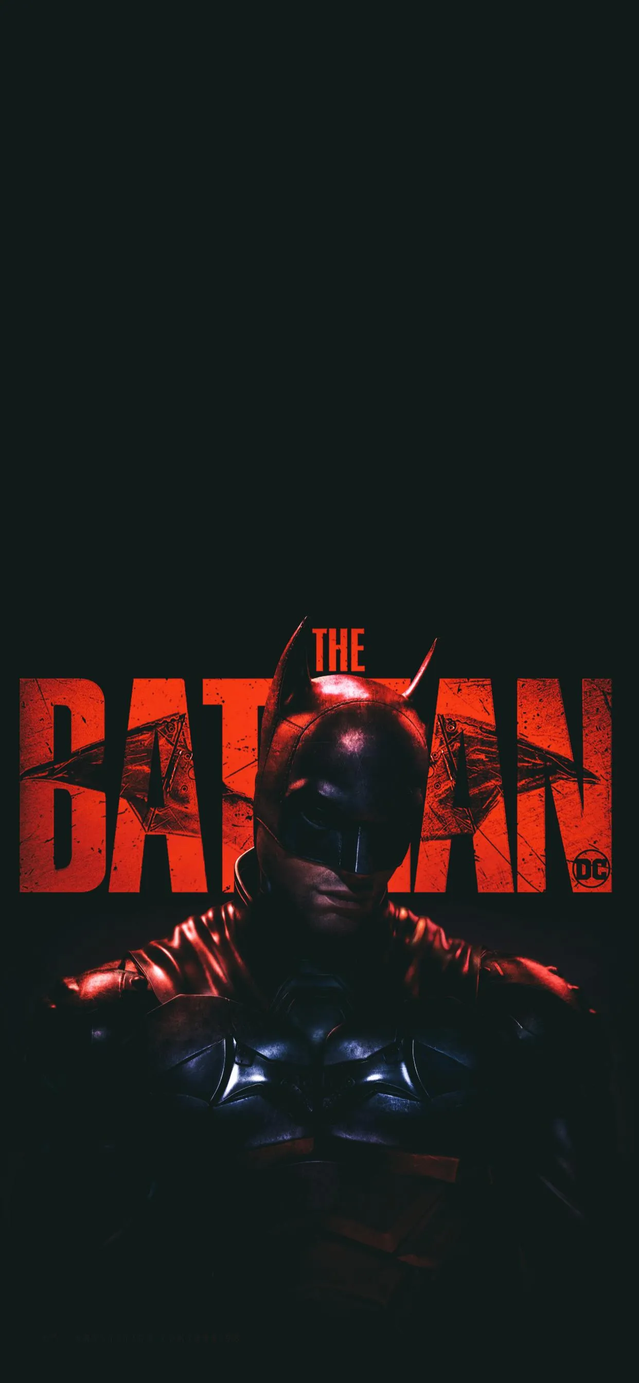 Dark Red Batman Poster Minimal Superhero Wallpaper