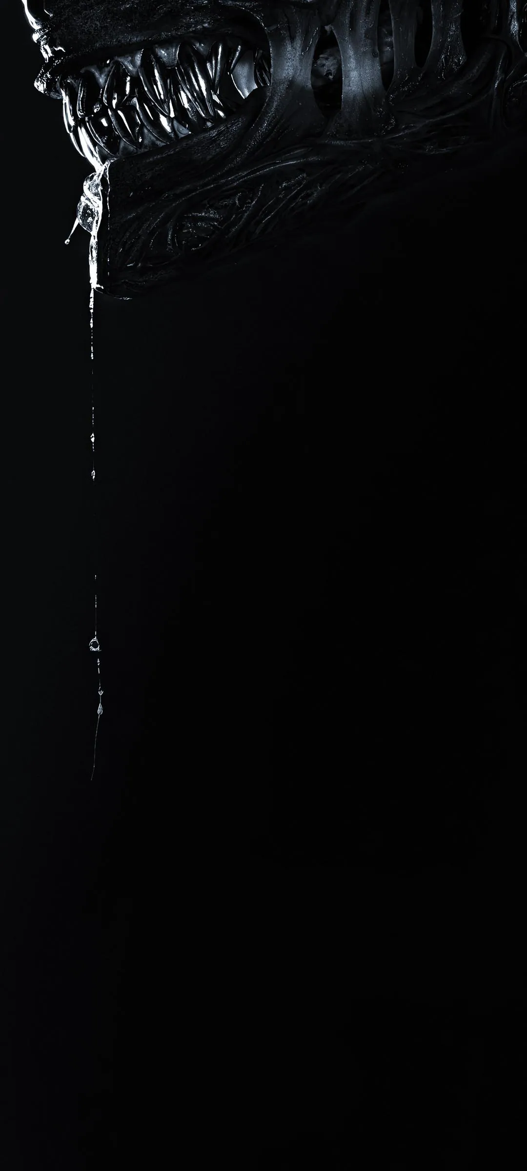 Dark Sci Fi Creature Dripping Shadows Mobile Wallpaper