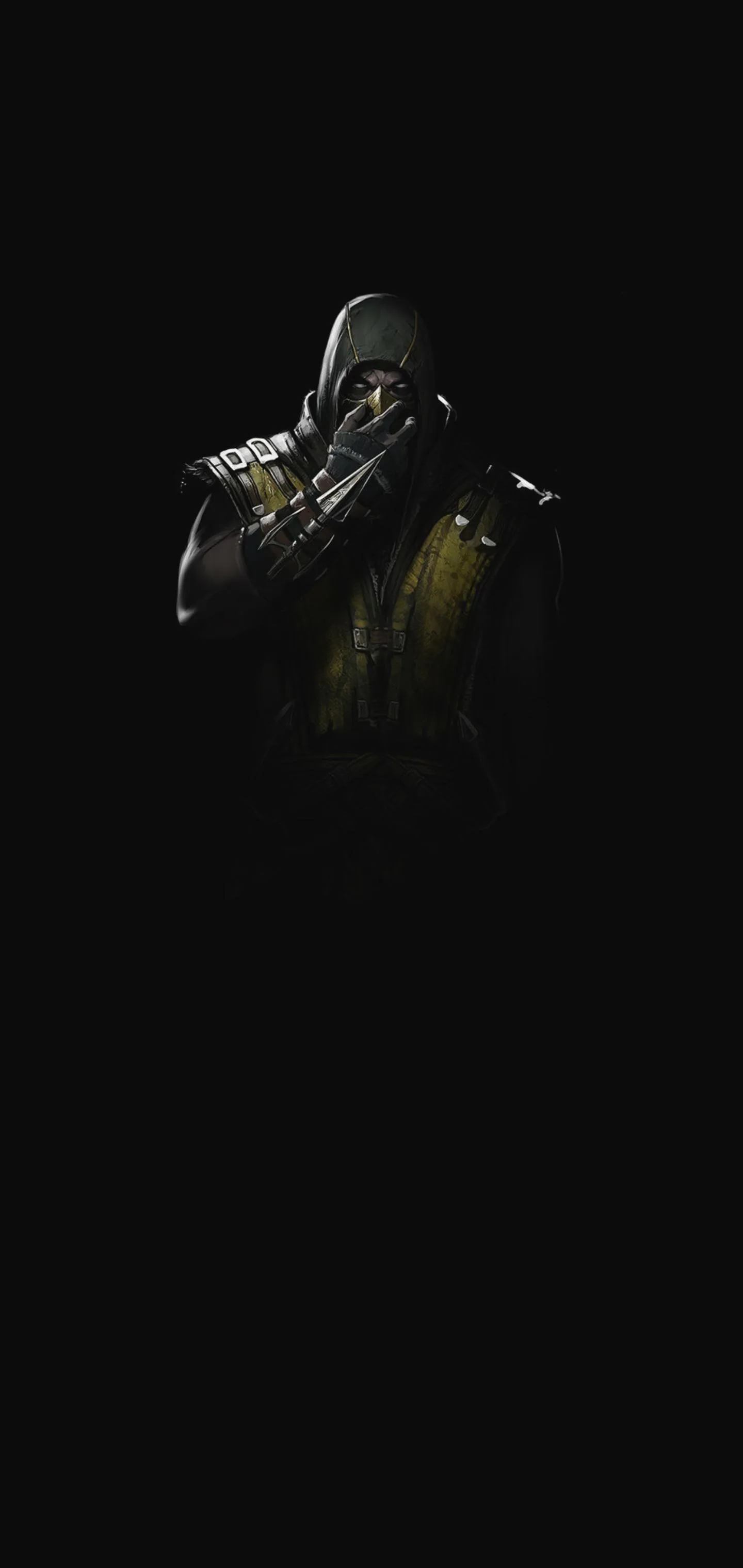 Dark Shadow Warrior Futuristic Oppo Phone Wallpaper