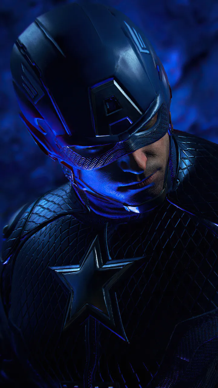 Dark Superhero Mask Portrait for iPhone 15 Pro Wallpaper