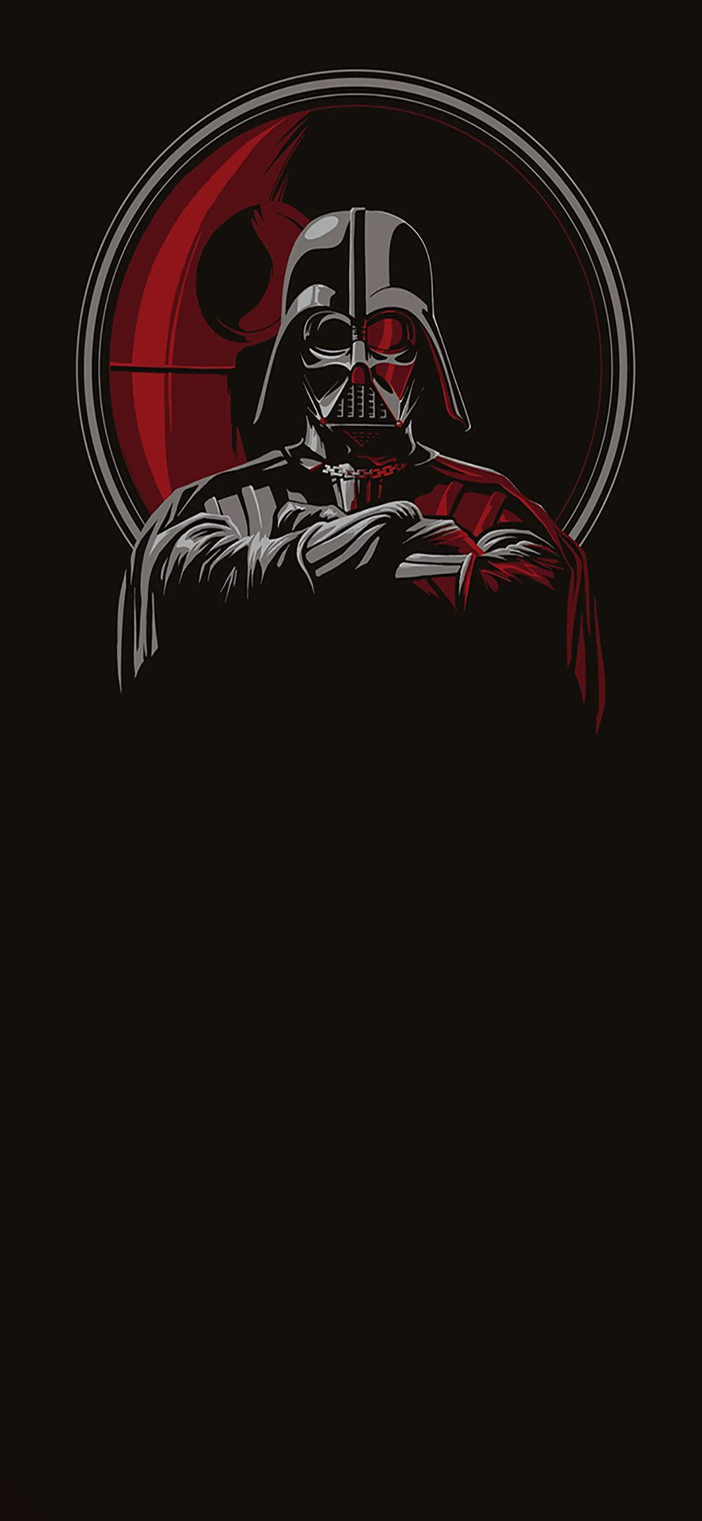 Dark Villain Red Glow Minimal Art Wallpaper Background