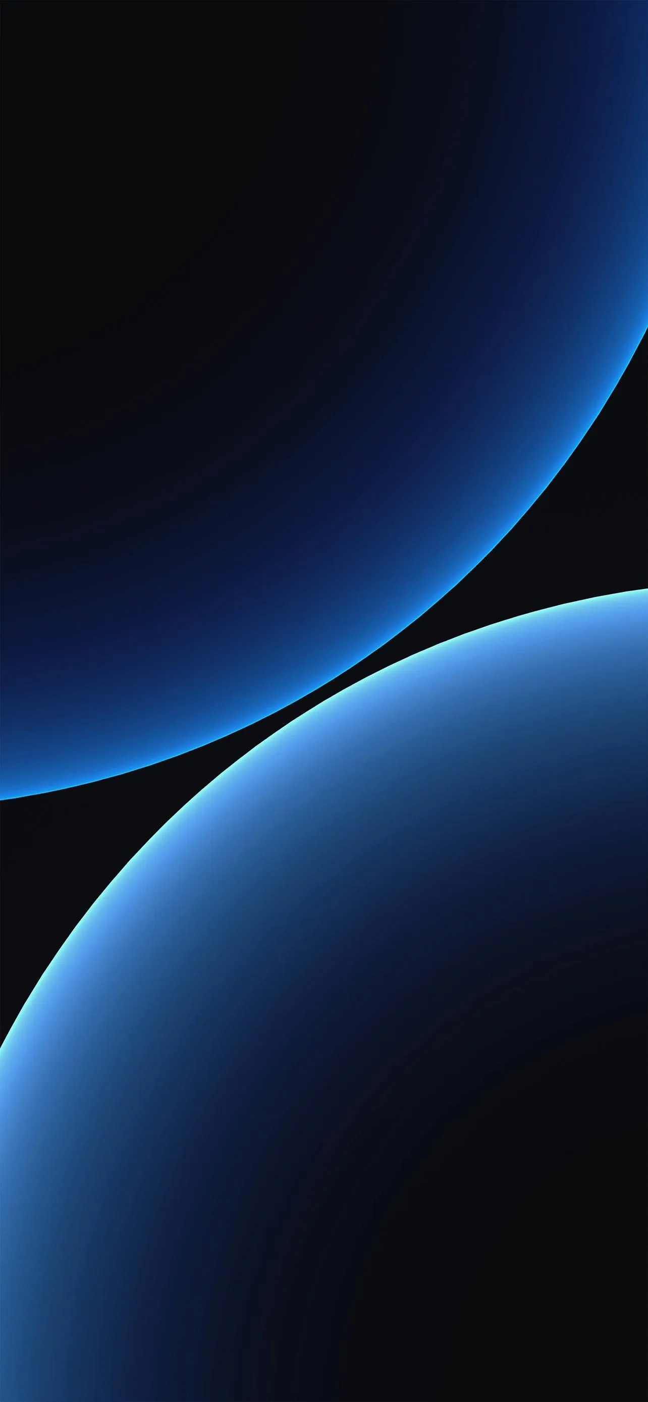 Deep Blue Circles Forming Smooth Tech Gradient Wallpaper