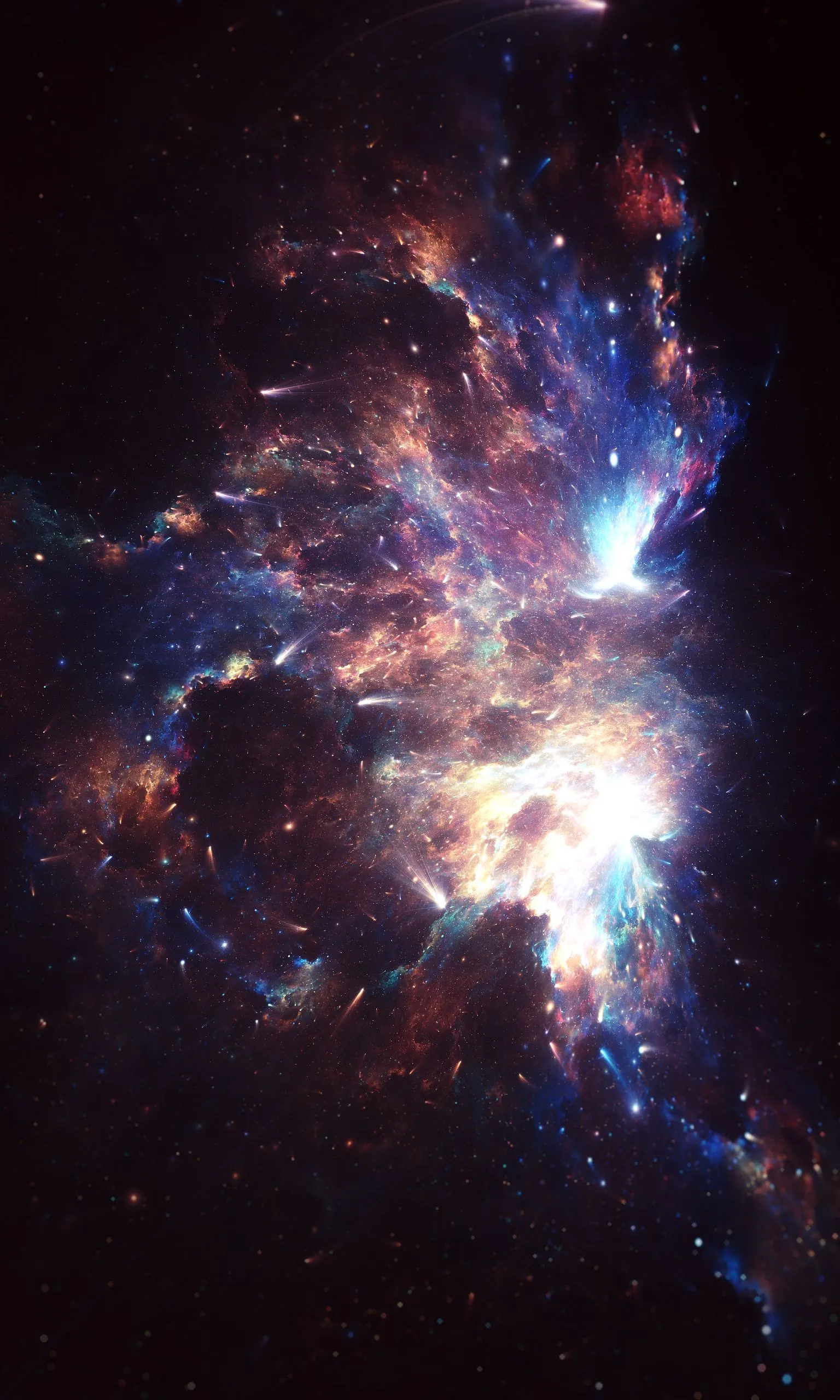 Deep Space Cosmic Light for Google Pixel Fold Wallpaper