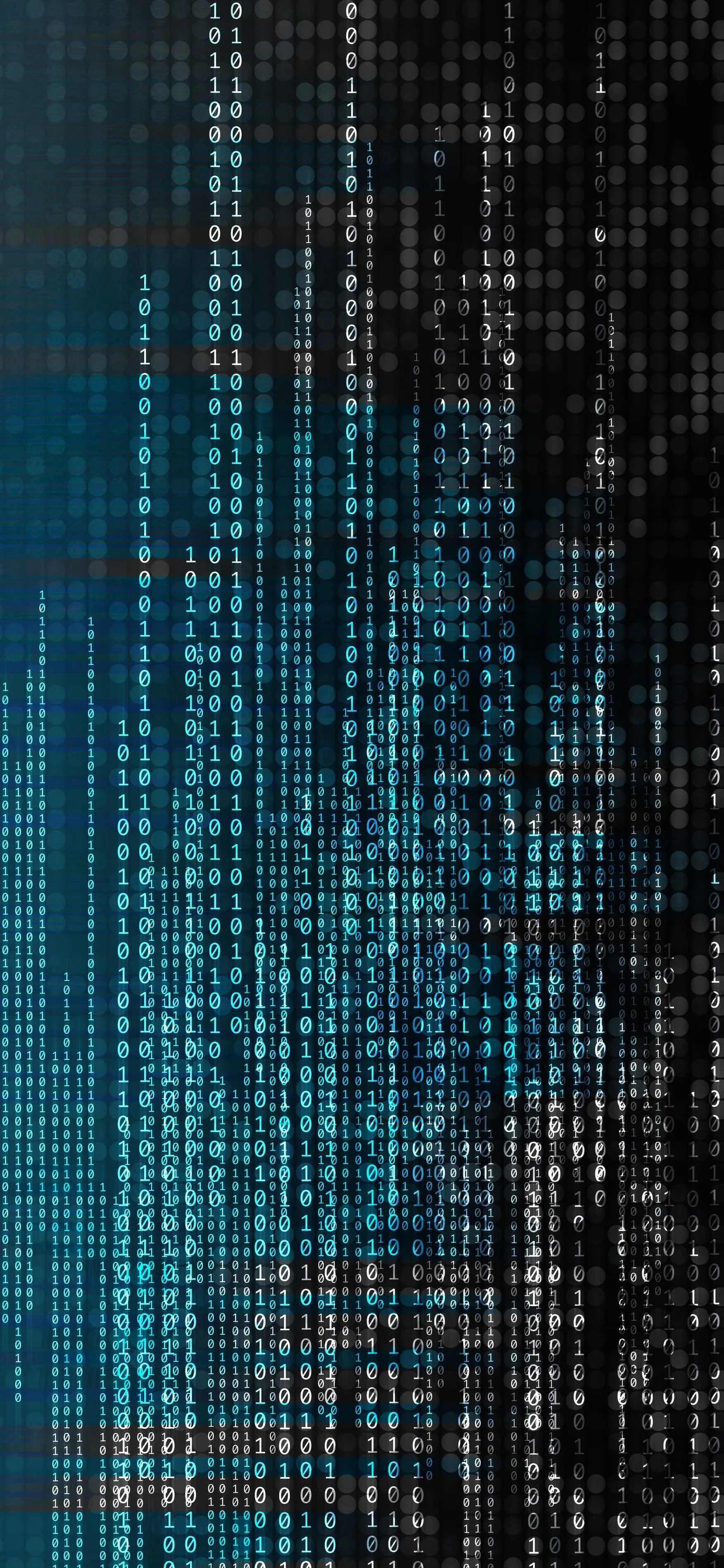 Digital Matrix Code Data Stream Abstract Mobile Wallpaper