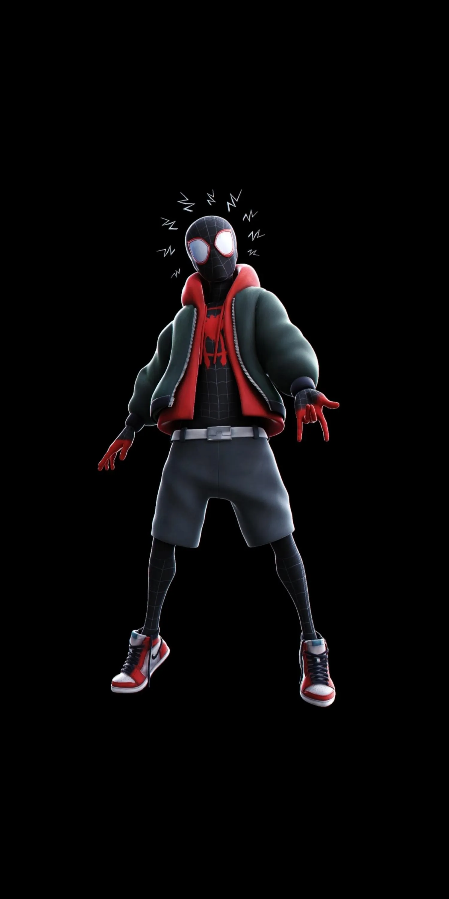 Digital Spiderman in Futuristic Style with Neon Lights