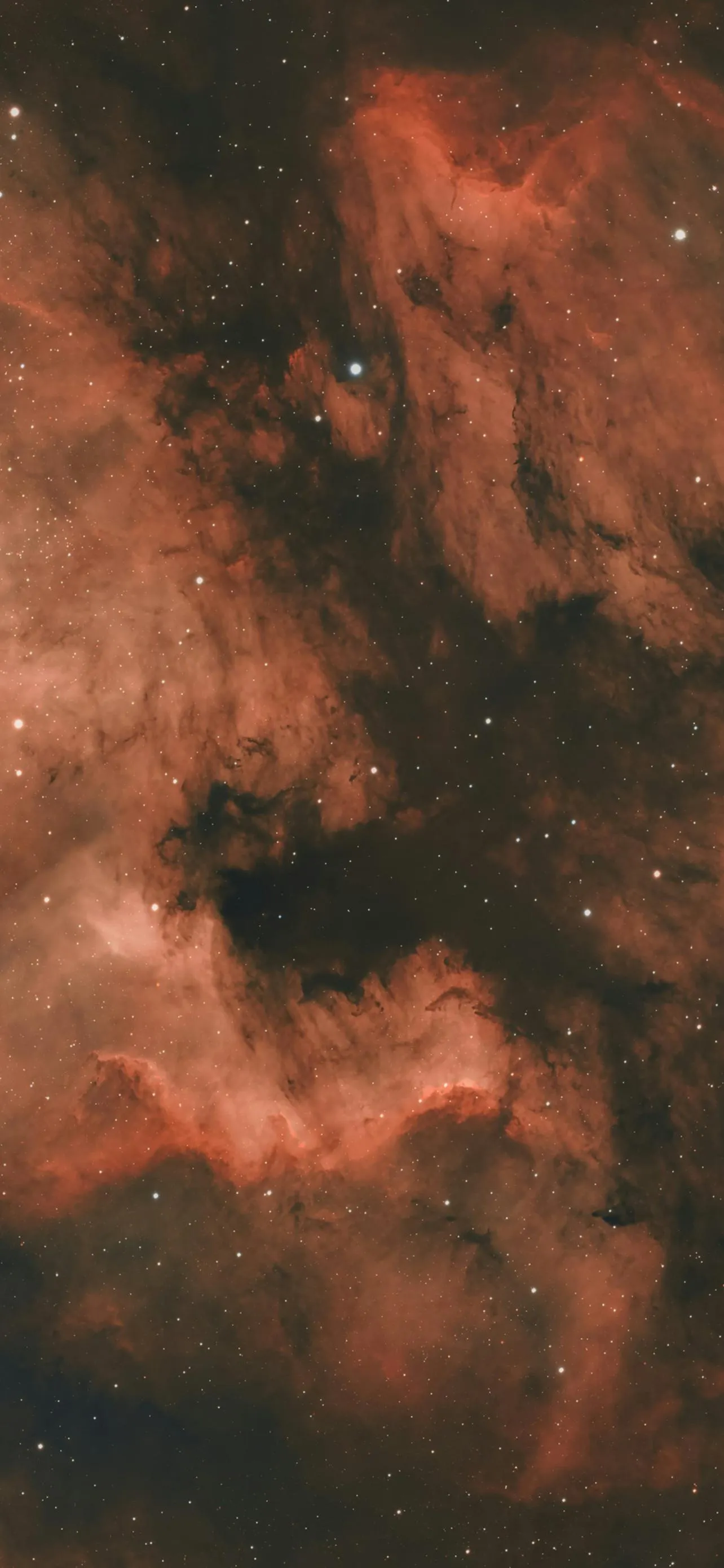 Dramatic Sky with Orange and Black Cloud Layers Wallpaper