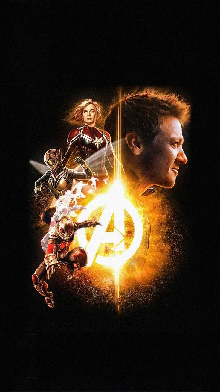 Dual Faced Portrait with Fiery Energy and Light Wallpaper