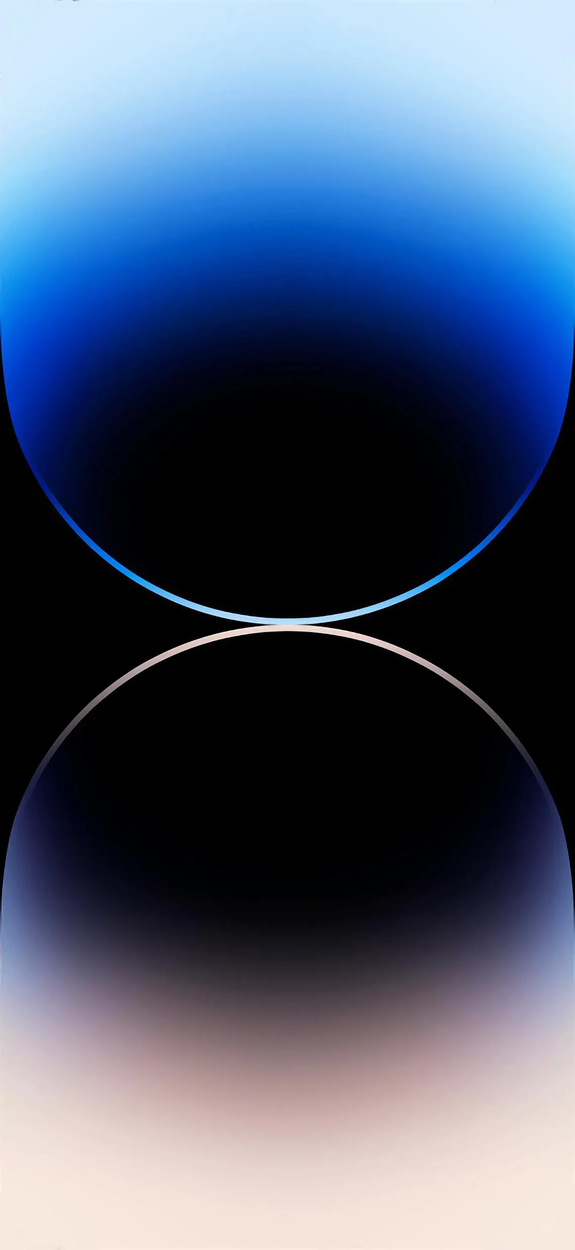 Dual Tone Blue and Black Abstract Light Design Wallpaper