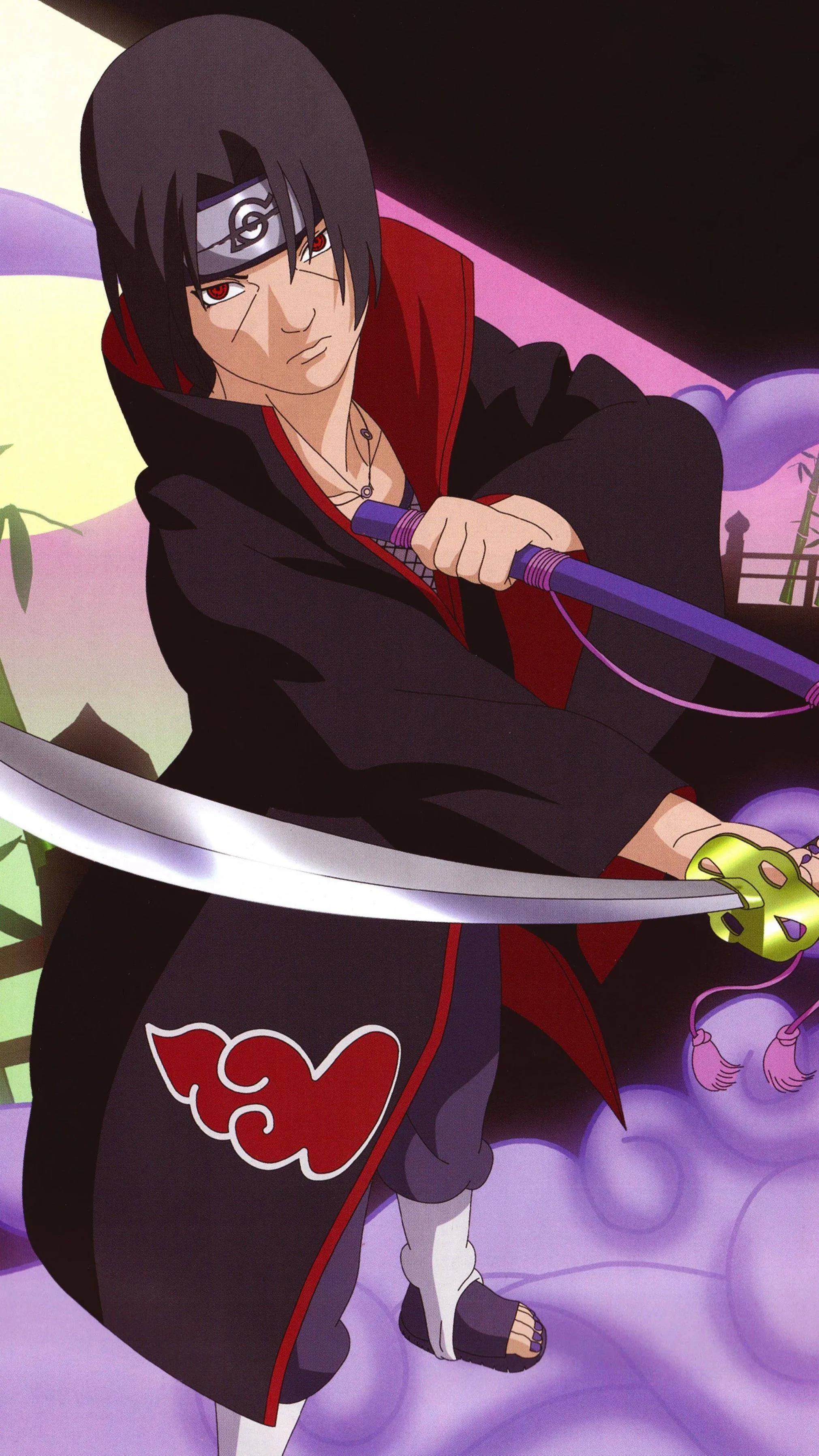 Dynamic Anime Warrior Striking a Bold Dramatic Battle Pose