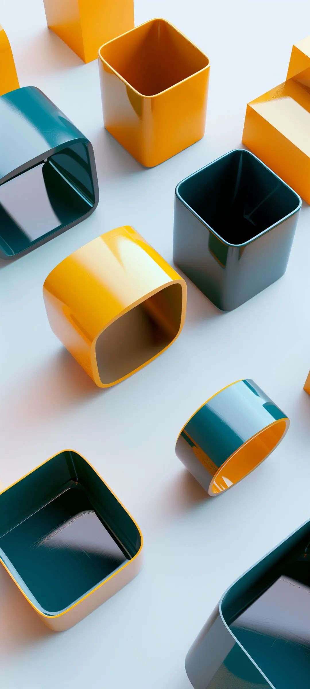 Elegant 3D Cubes Modern Design Geometry Art Wallpaper