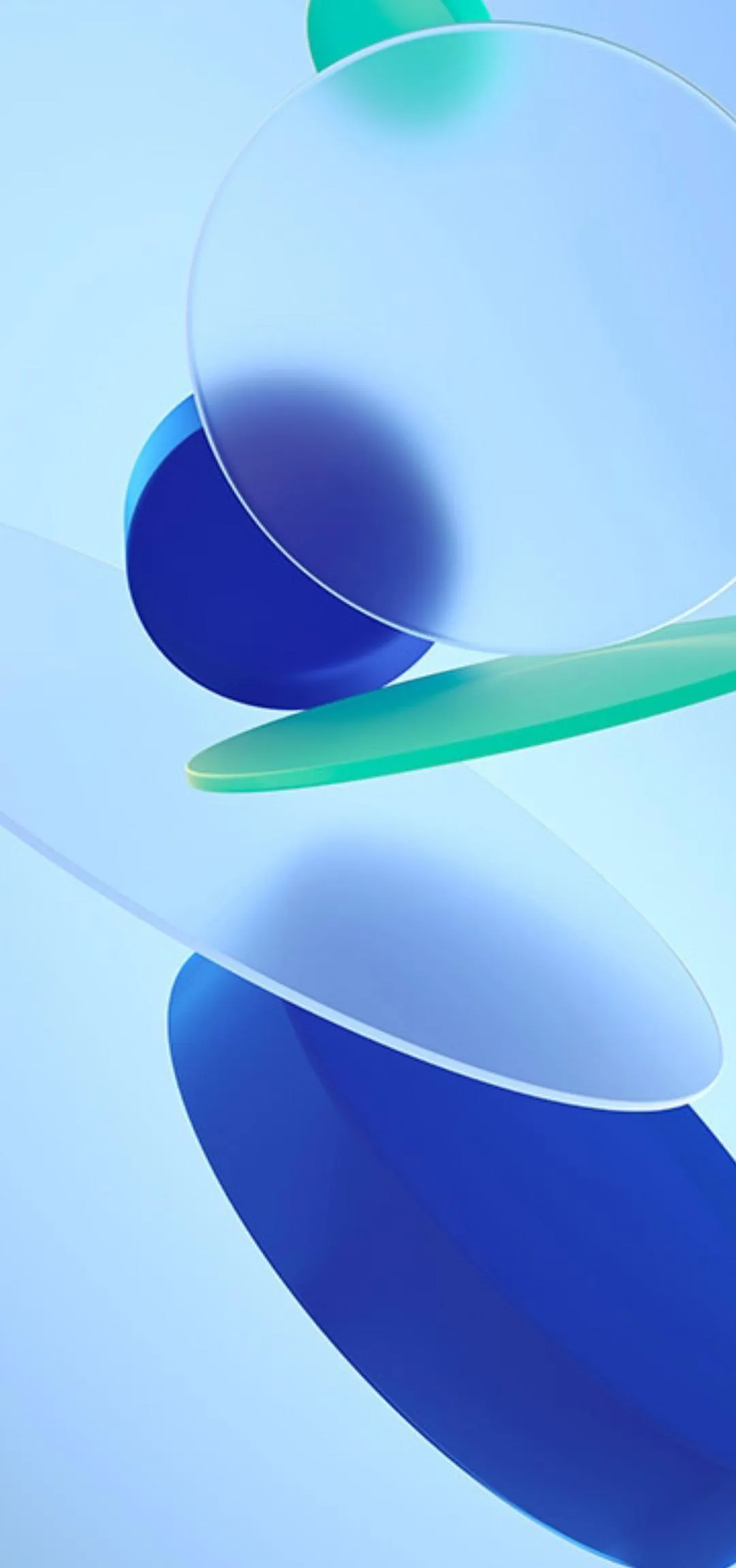 Elegant Abstract Blue Fluid Art for Modern Mobile Screens