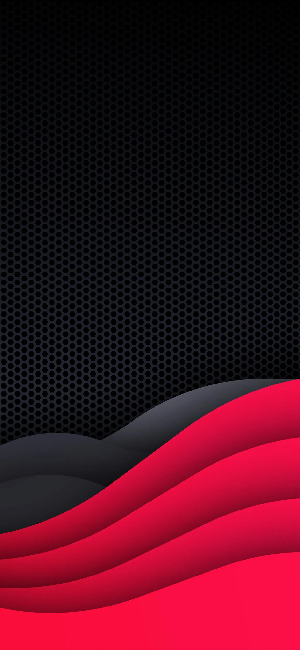 Elegant Black and Red Abstract Lines for Mobile Screen