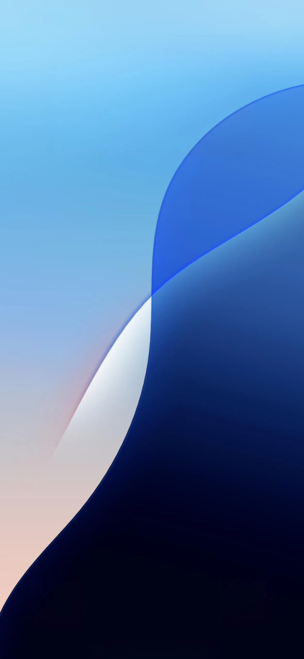 Elegant Blue Gradient Flow for Minimalist Display Wallpaper