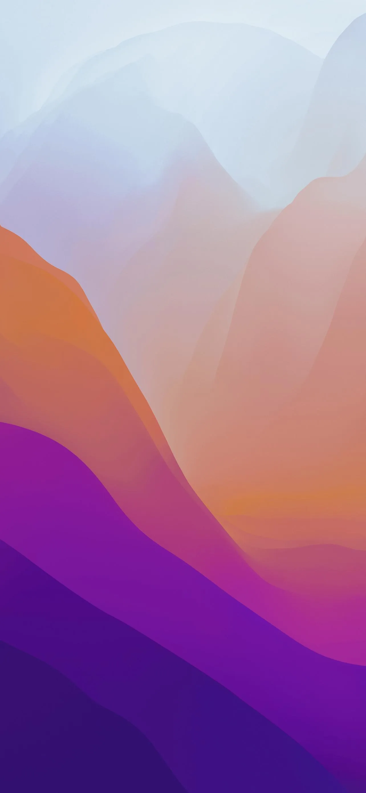Elegant Colorful Mountain Layers Abstract Wallpaper
