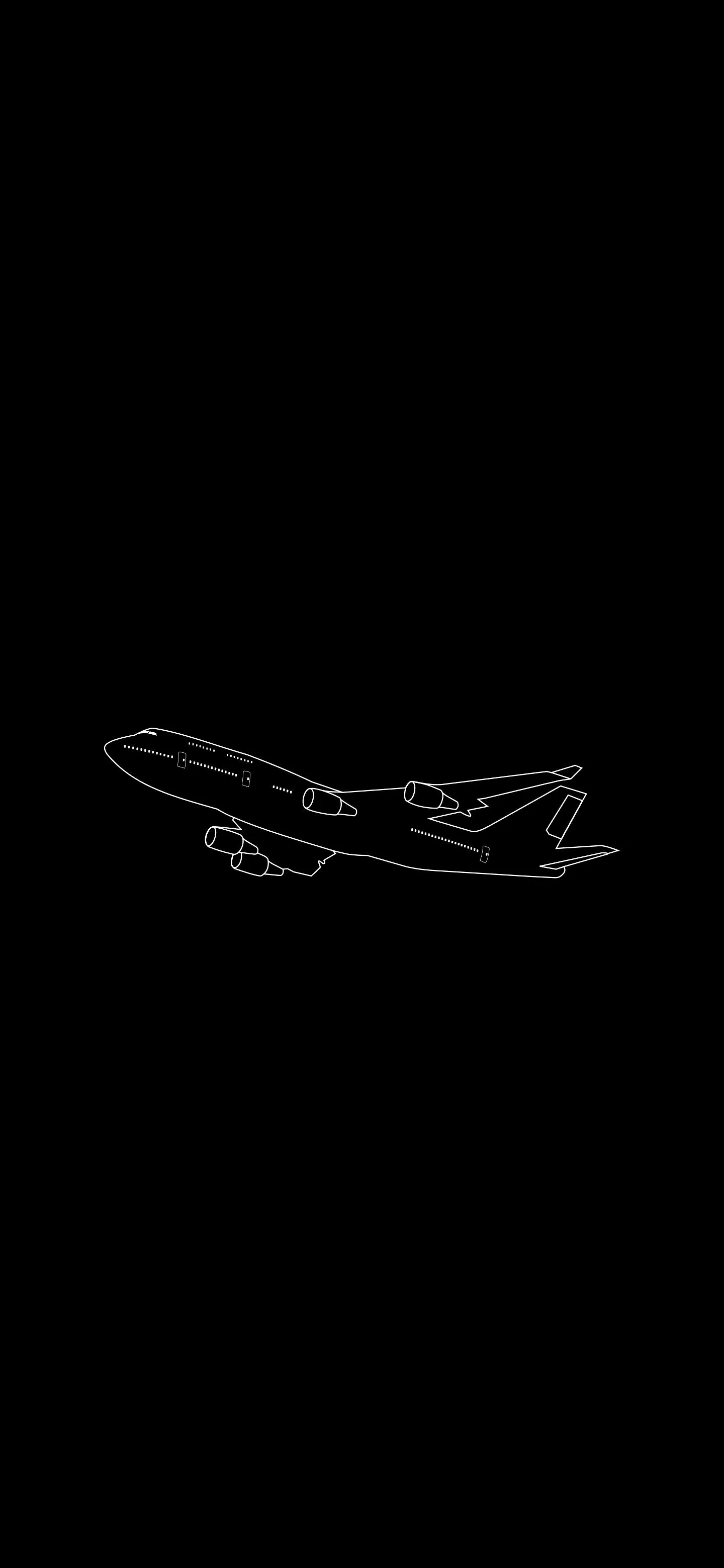 Elegant Minimal Aeroplane Logo in Monochrome Black Design