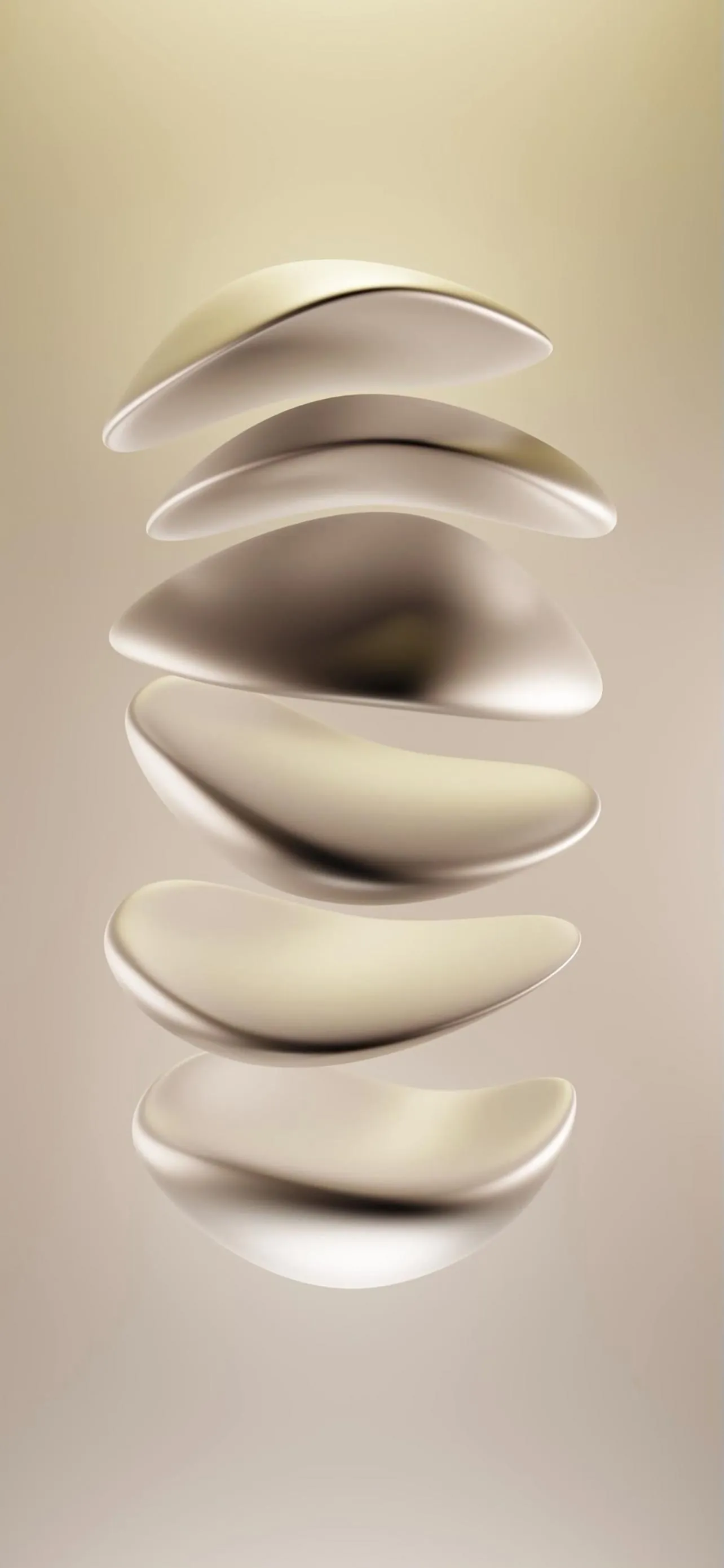 Elegant Modern 3D Abstract Sculpture Design Wallpaper