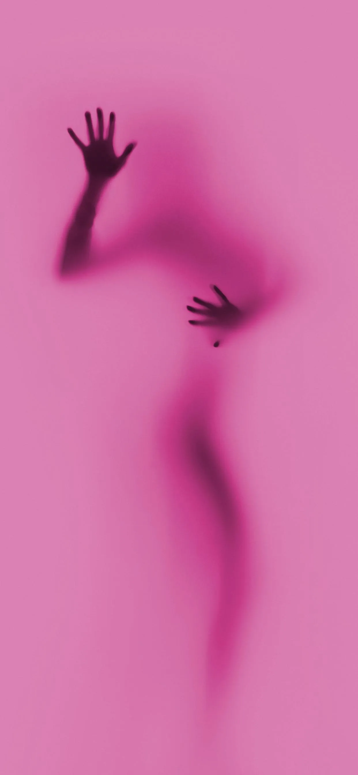 Elegant Pink Silhouette with Abstract Fashion Touch