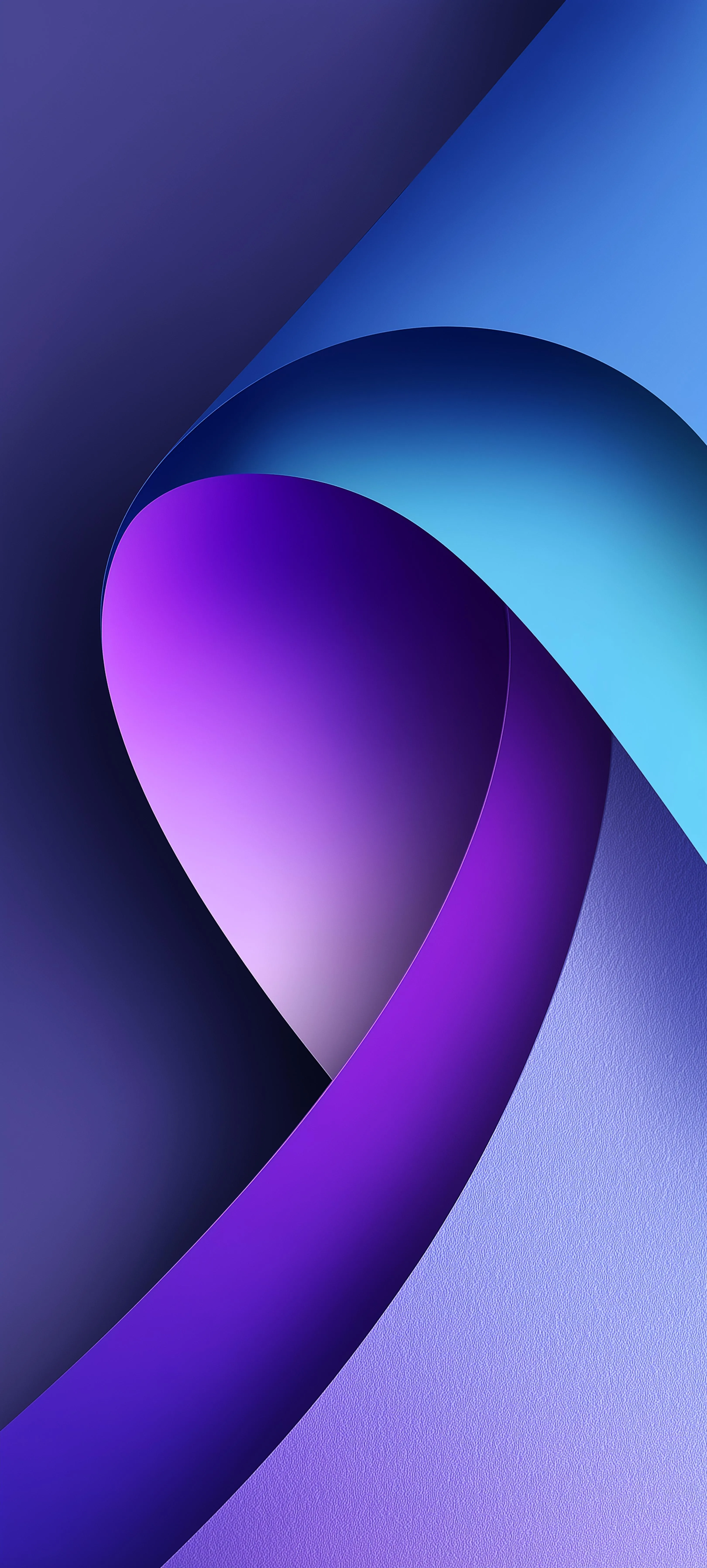 Elegant Purple and Blue Abstract Swirling Ribbon Design