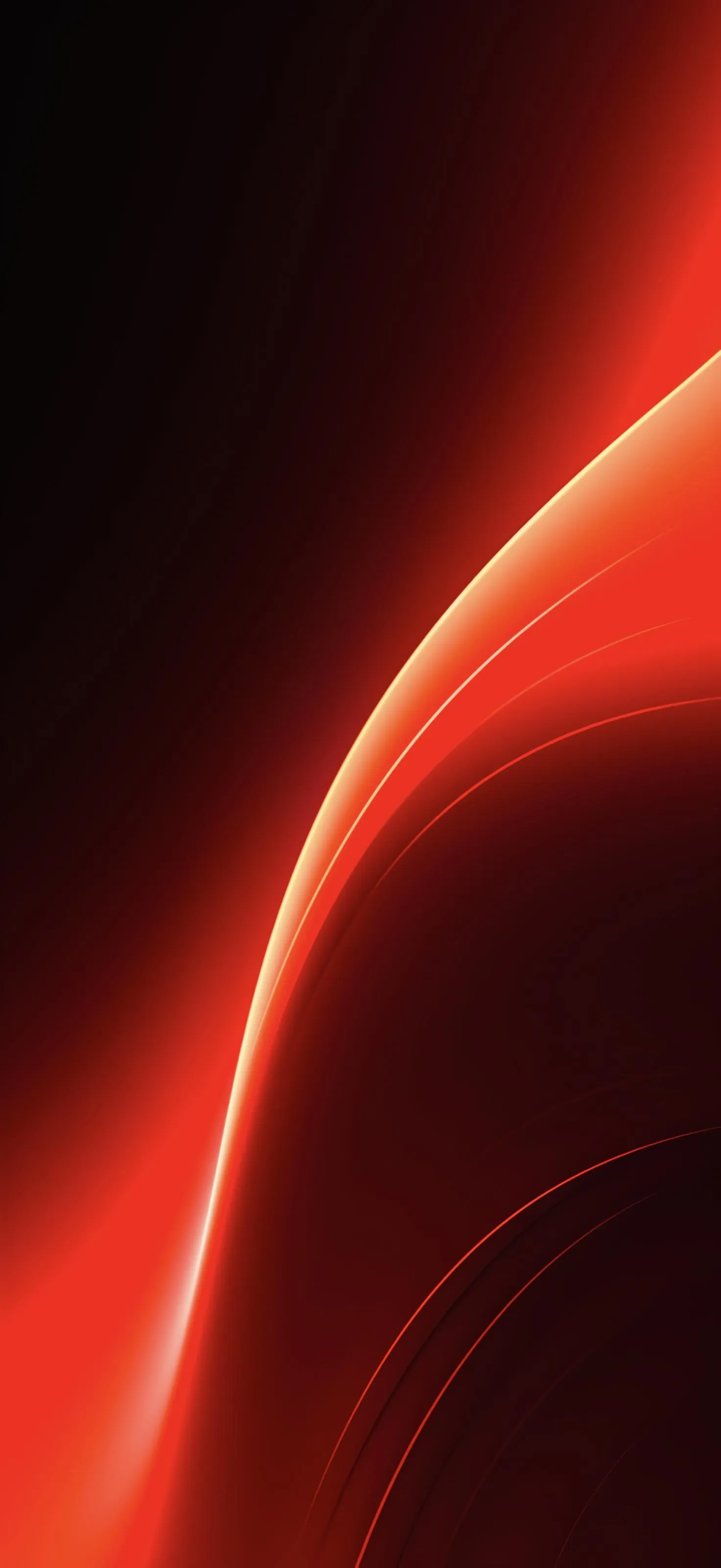 Elegant Red Light Curve Energy Burst Mobile Wallpaper