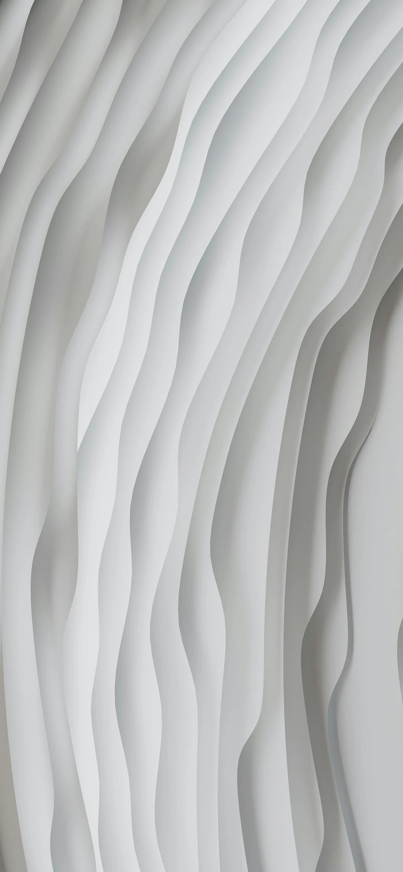 Elegant White Marble Texture with Smooth Layers Wallpaper