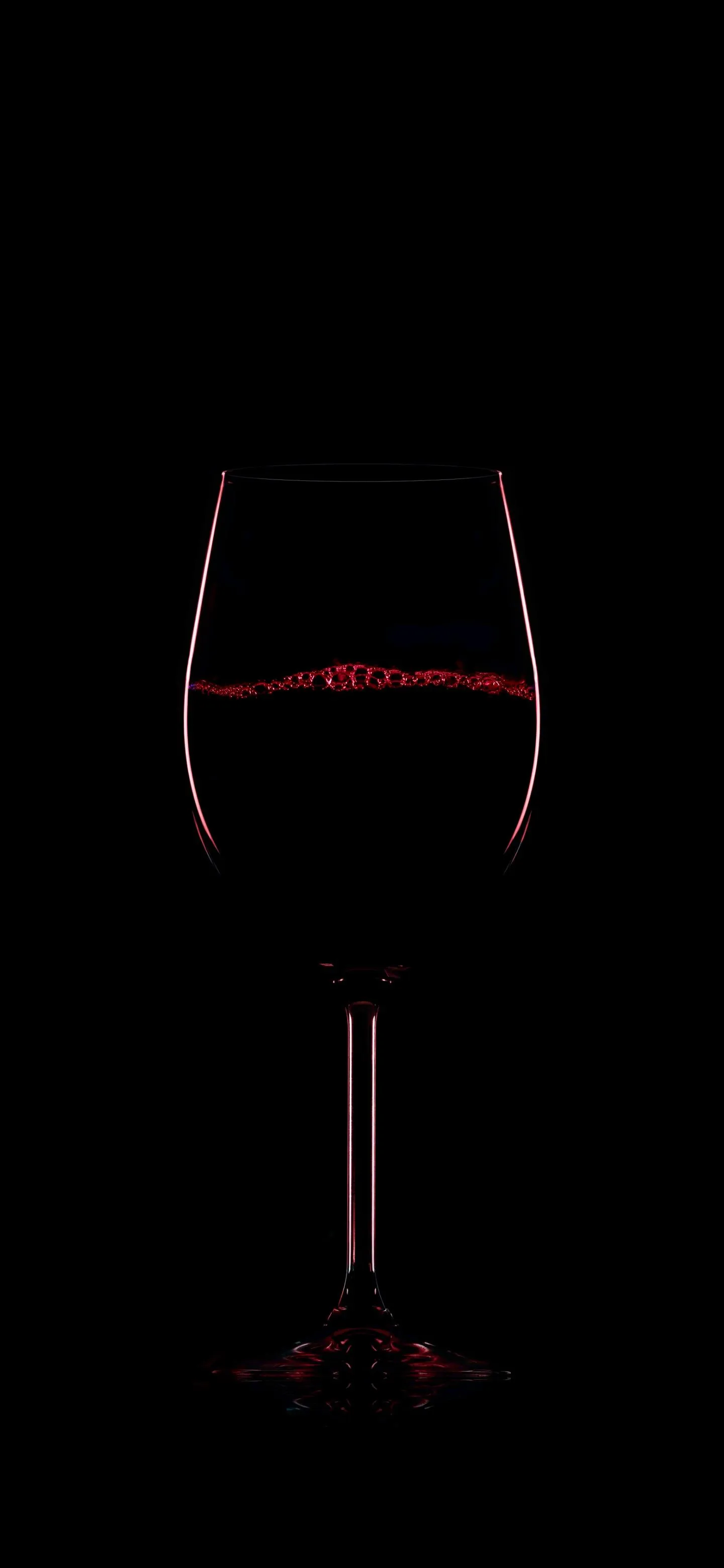 Elegant Wine Glass Minimal HD Wallpaper for Phones