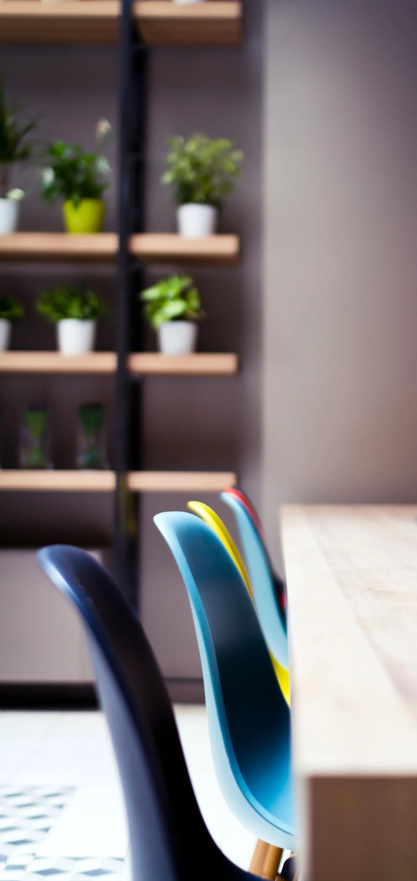 Elegant Workspace with Modern Smartphone Setup Image