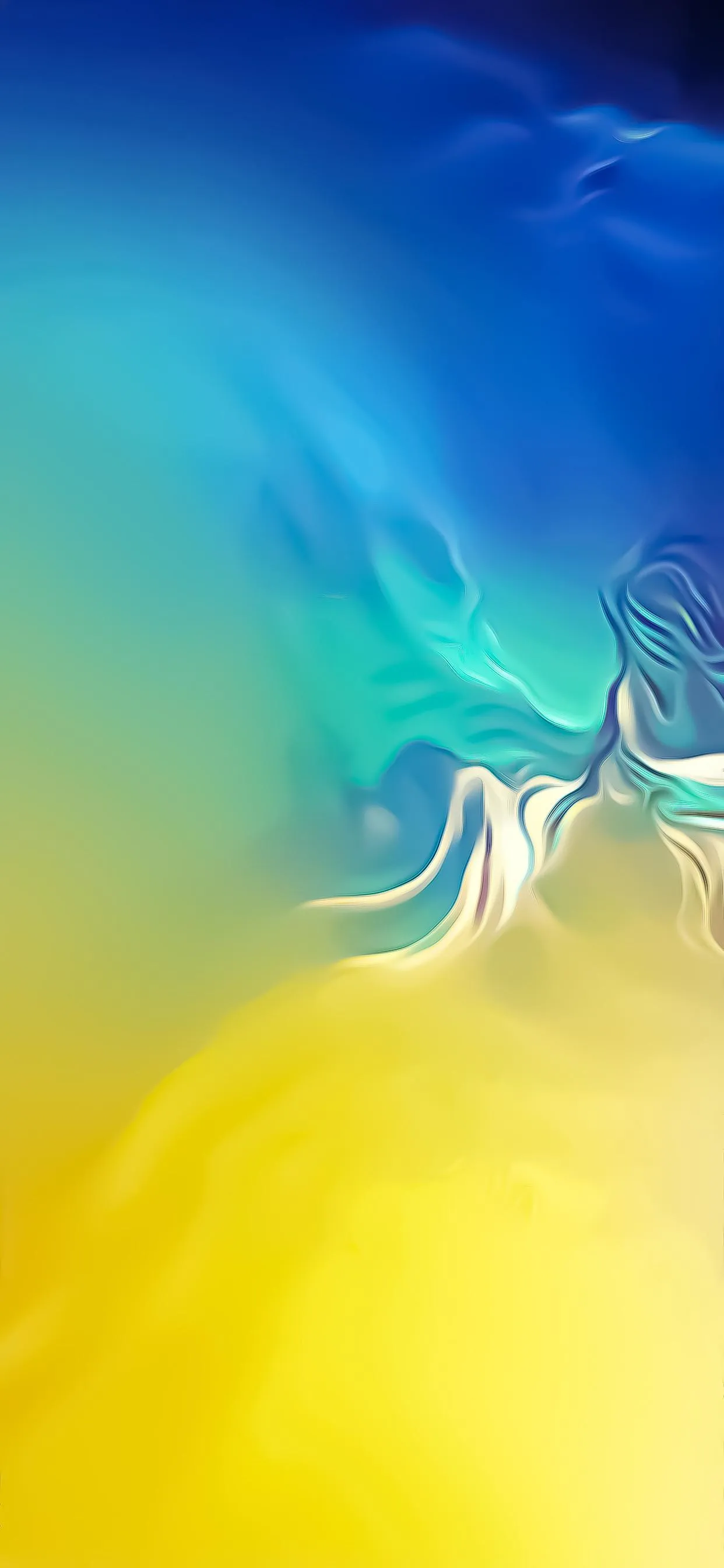 Elegant Yellow Blue Gradient Smooth Abstract Wallpaper