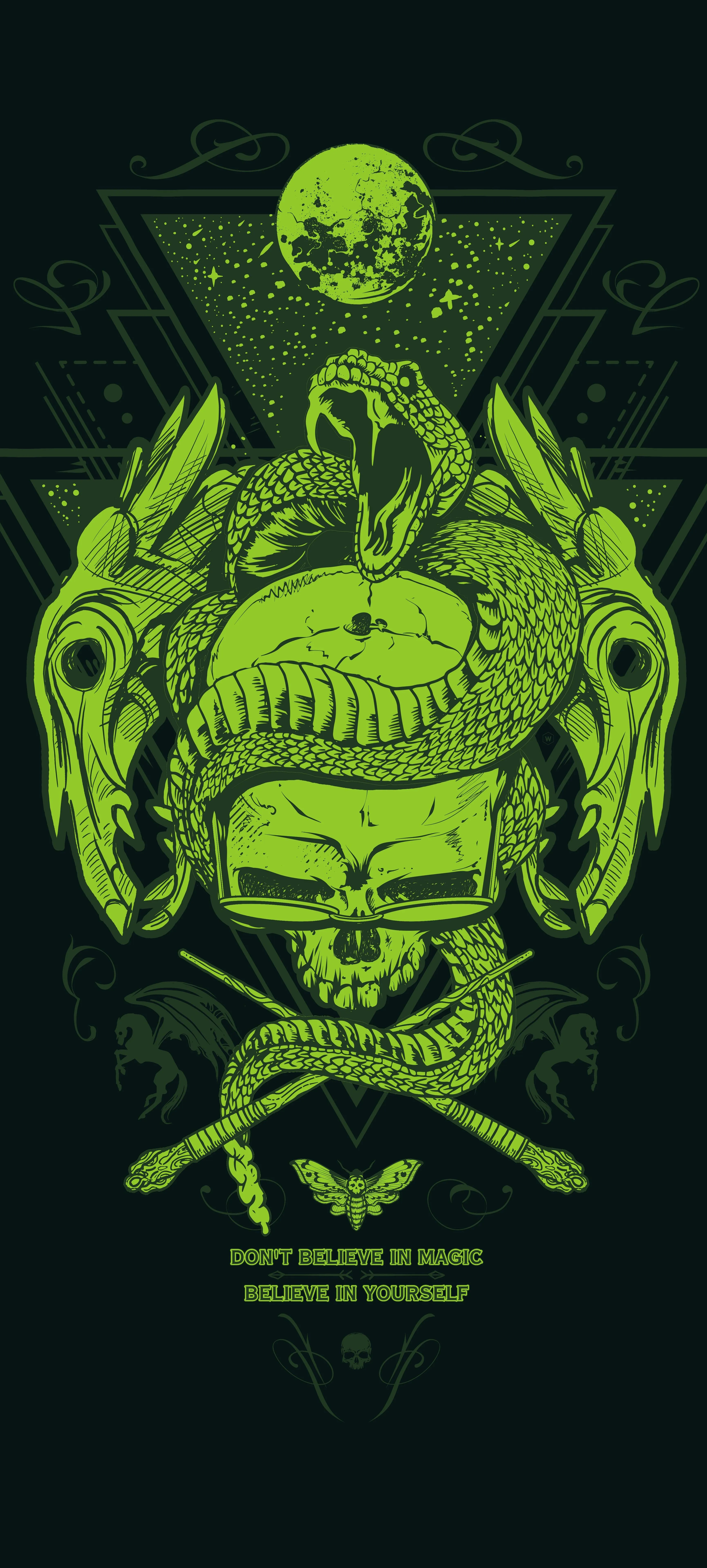 Empower Inner Strength with Self Belief Over Illusion Wallpaper